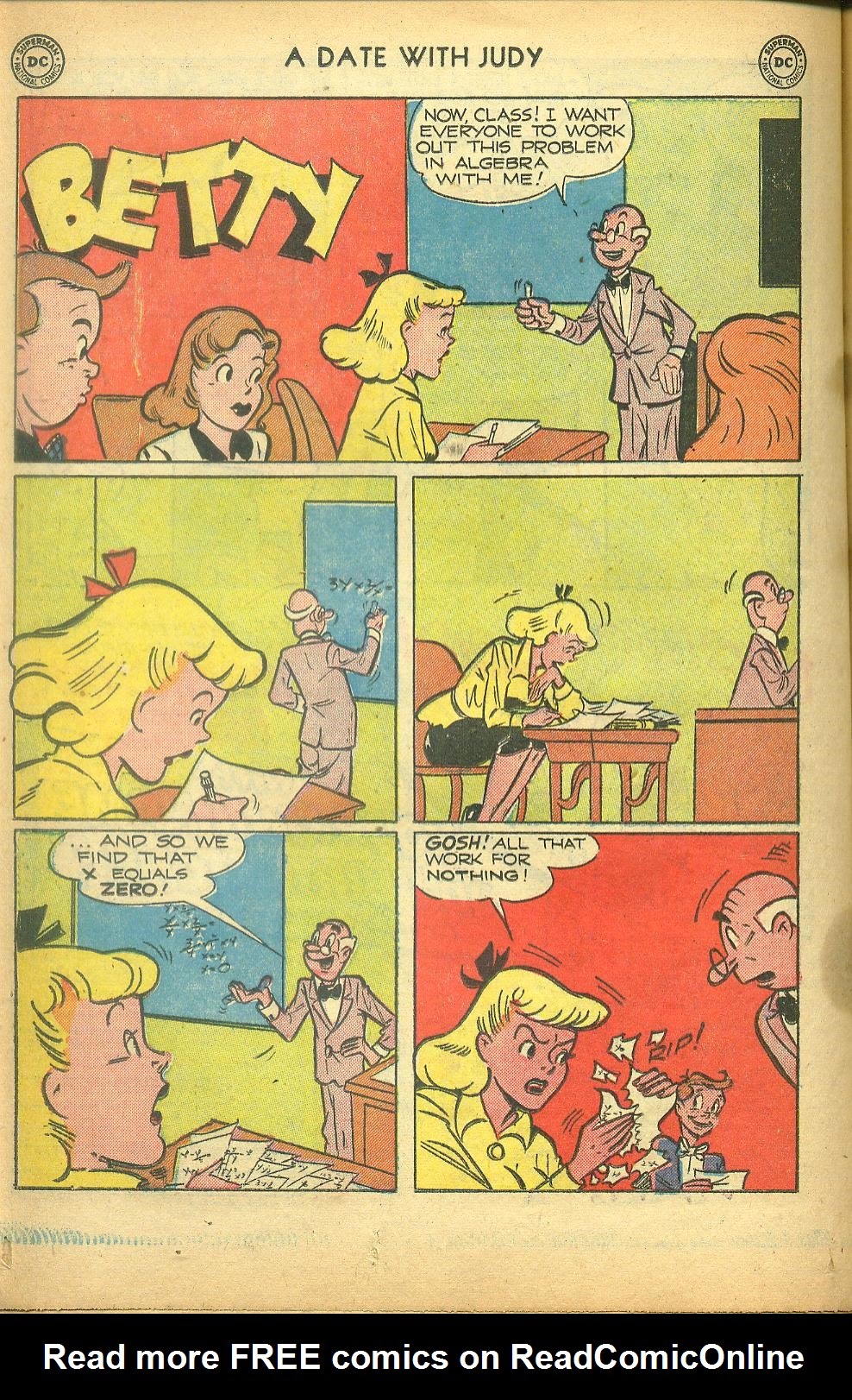 Read online A Date with Judy comic -  Issue #23 - 36