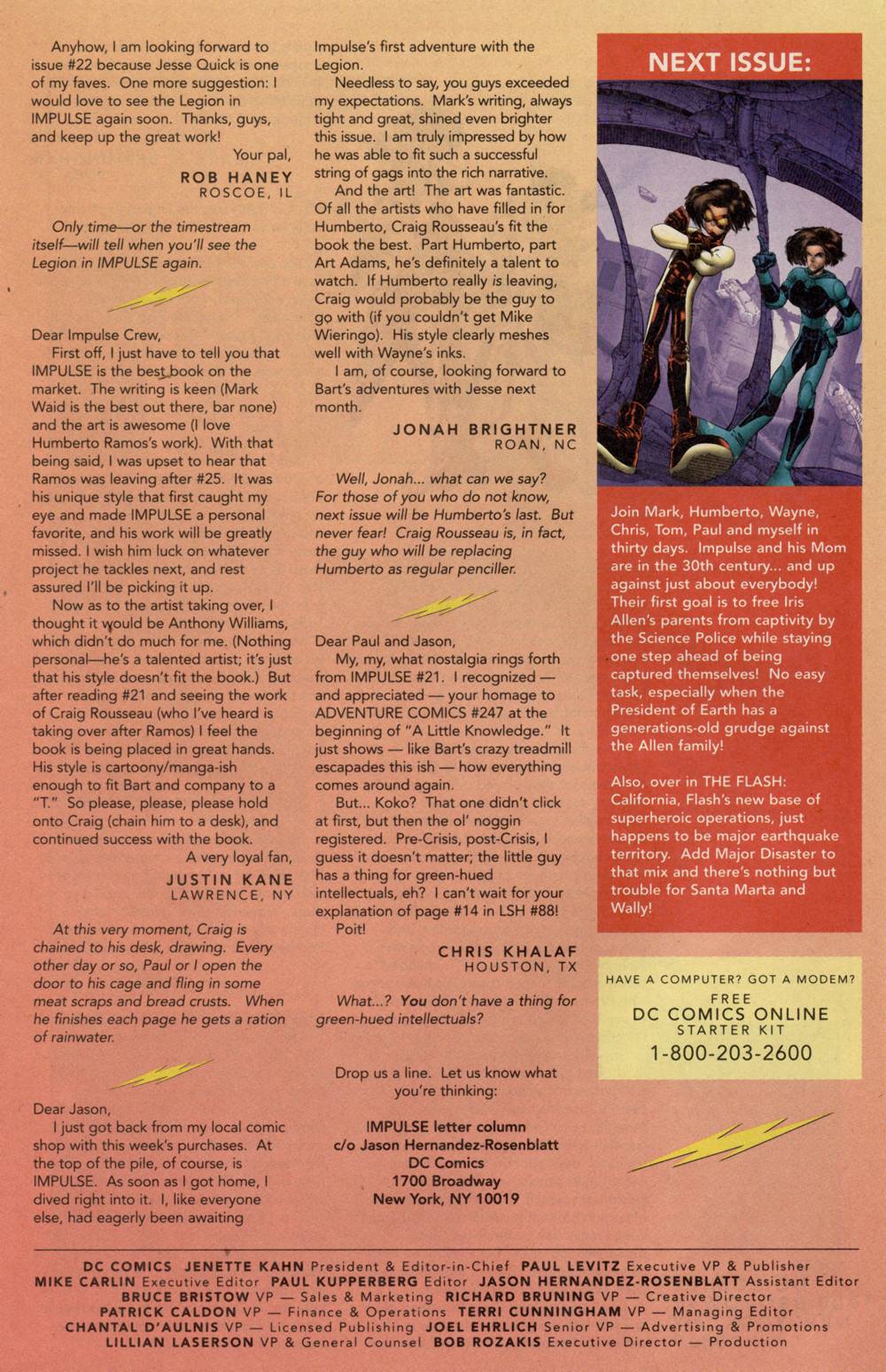 Read online Impulse (1995) comic -  Issue #24 - 25