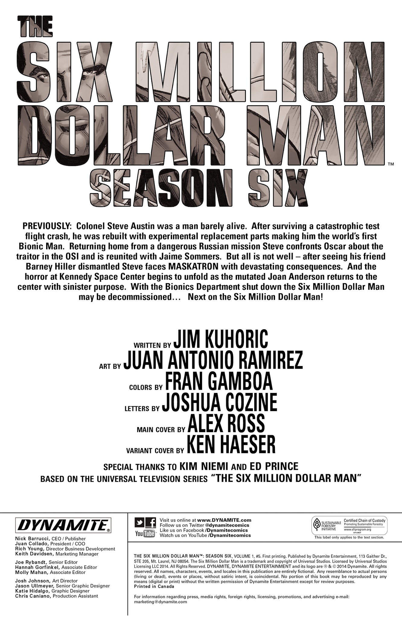 Read online The Six Million Dollar Man: Season Six comic -  Issue #5 - 2