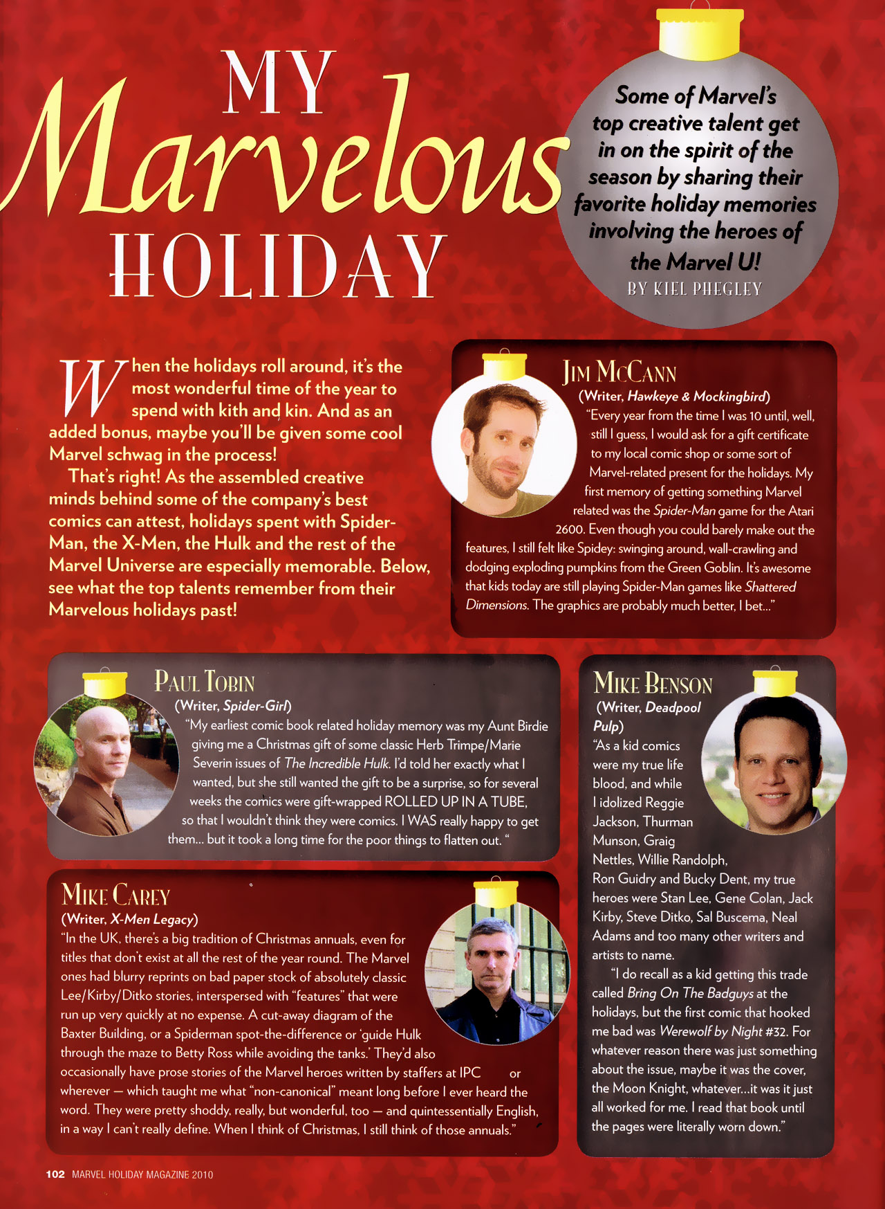 Read online Marvel Holiday Magazine 2010 comic -  Issue #1 - 106