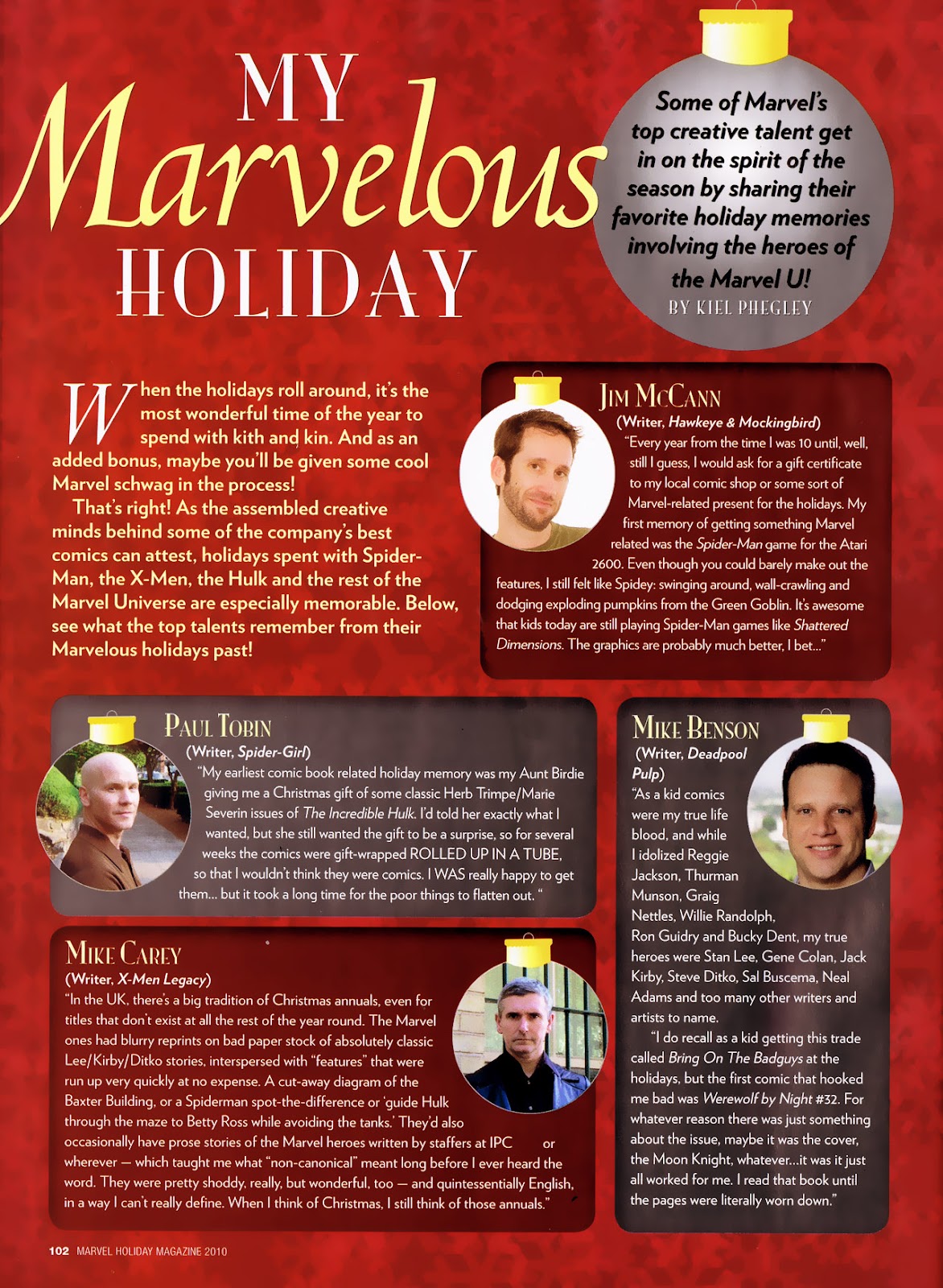 Marvel Holiday Magazine 2010 issue 1 - Page 106