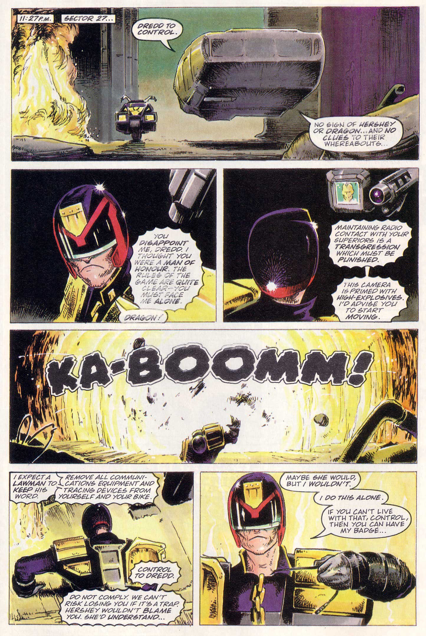 Read online Judge Dredd Lawman of the Future comic -  Issue #3 - 32