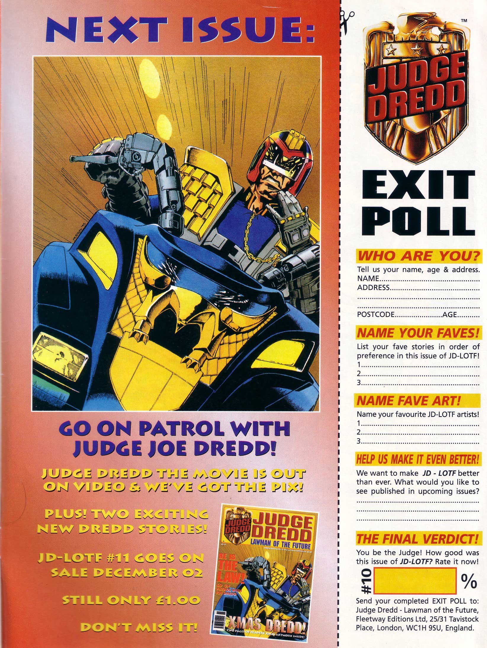 Read online Judge Dredd Lawman of the Future comic -  Issue #10 - 33