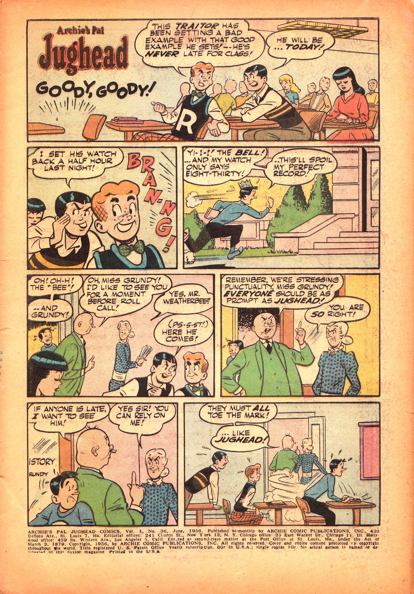 Read online Archie's Pal Jughead comic -  Issue #36 - 3