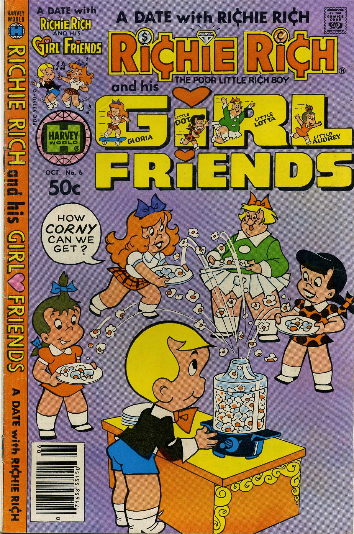 Read online Richie Rich & His Girl Friends comic -  Issue #6 - 1