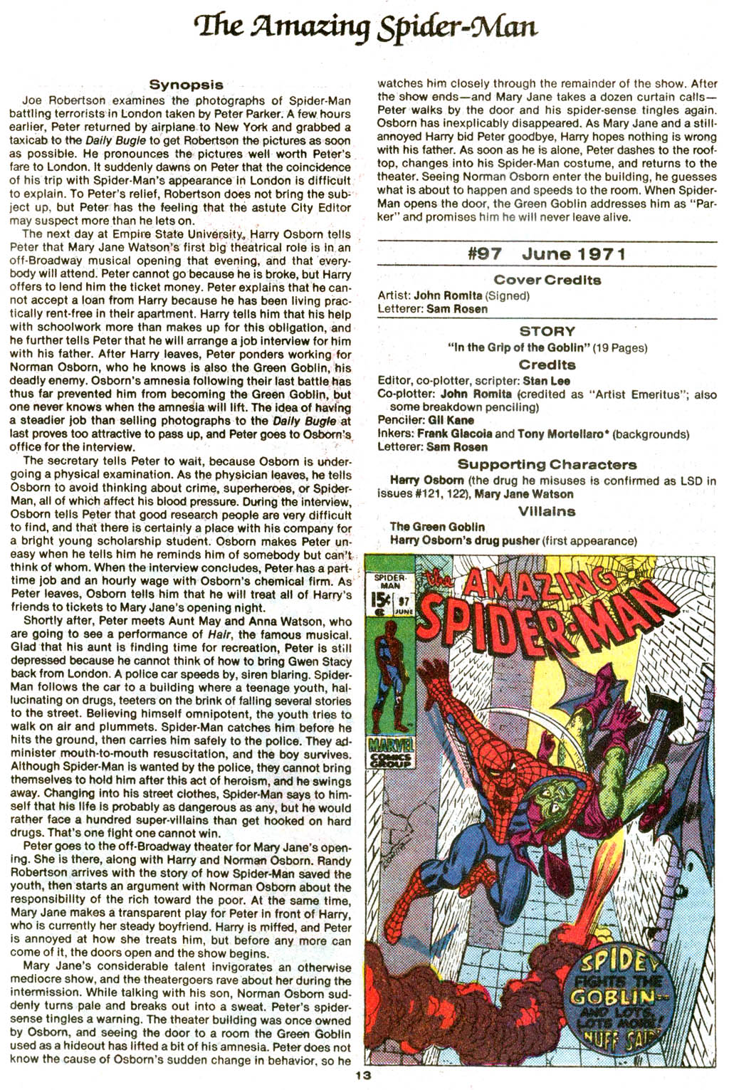 Read online The Official Marvel Index to The Amazing Spider-Man comic -  Issue #4 - 15