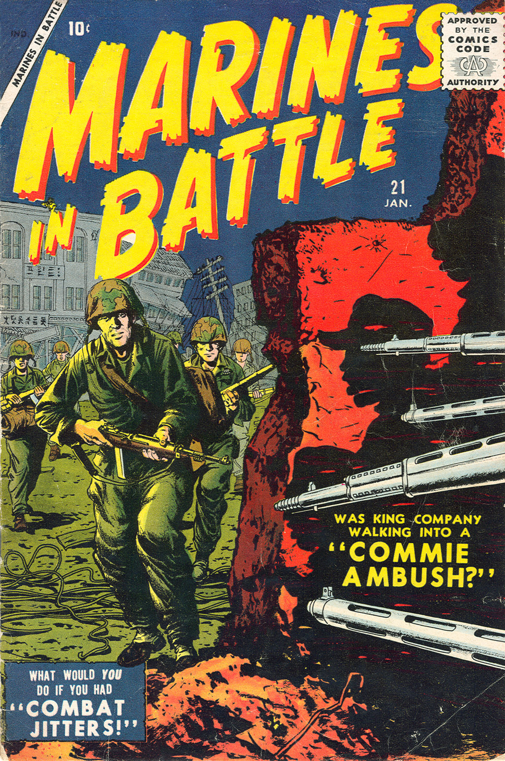 Read online Marines in Battle comic -  Issue #21 - 1