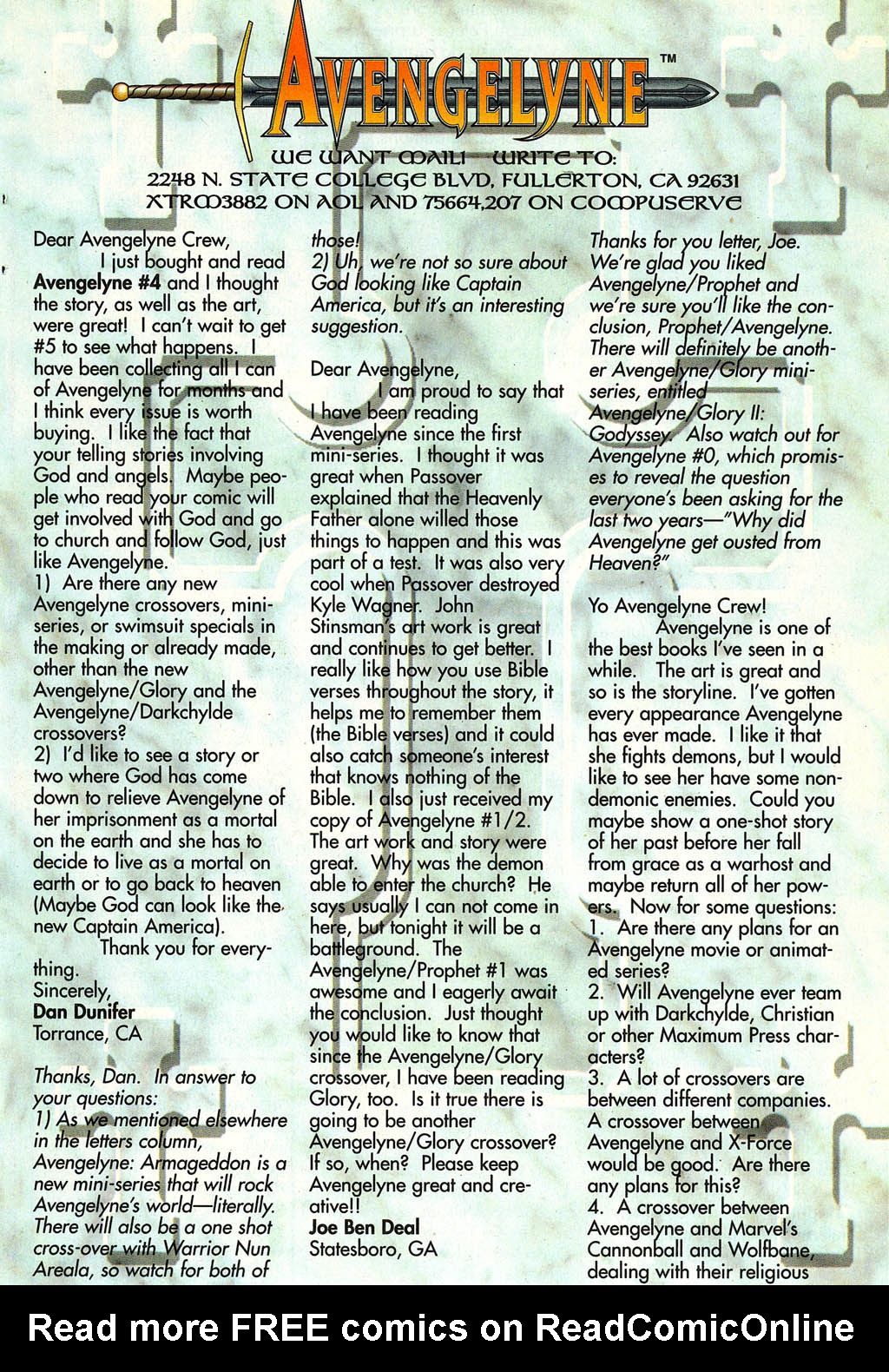 Read online Avengelyne (1996) comic -  Issue #5 - 24
