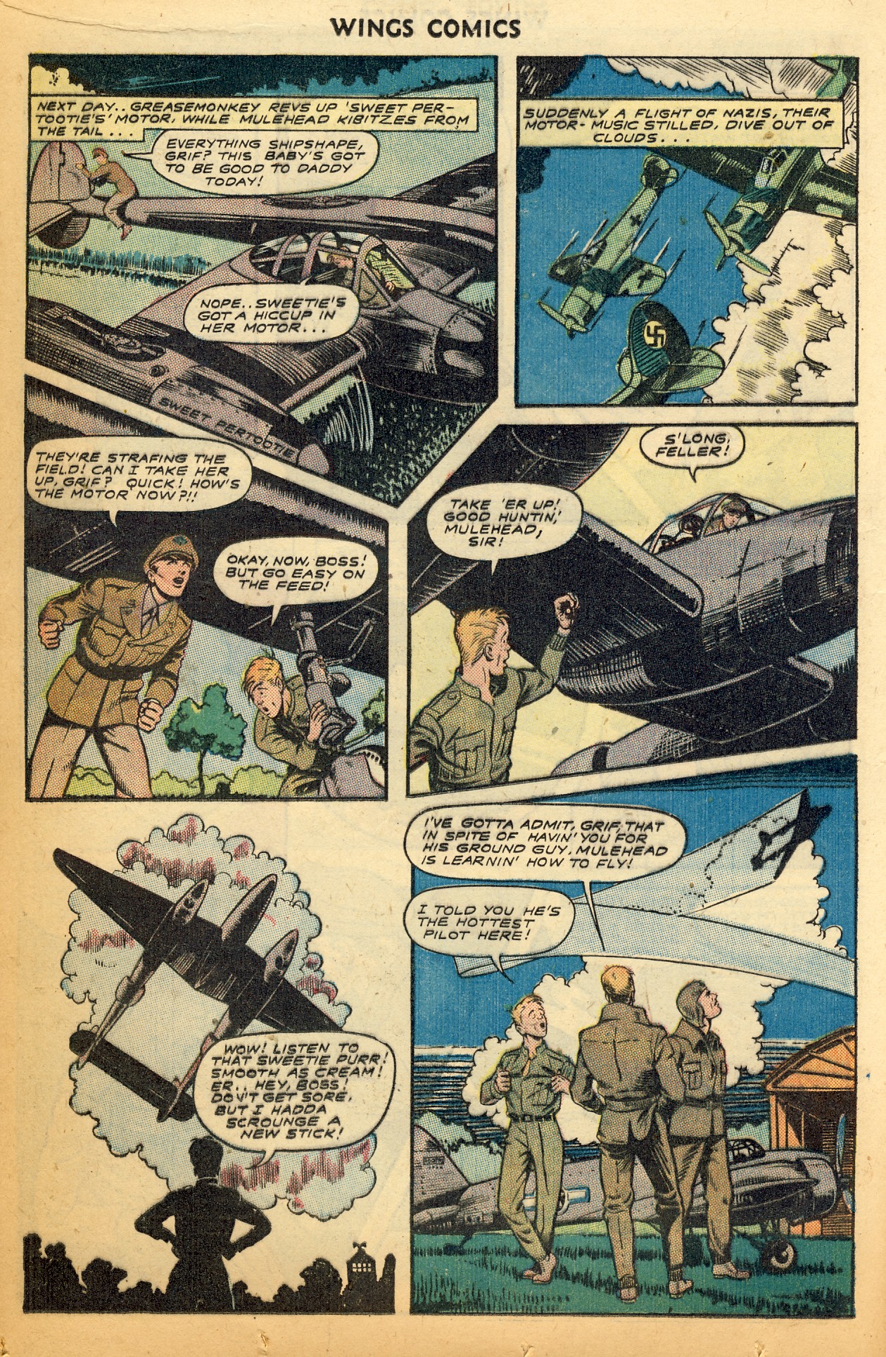 Read online Wings Comics comic -  Issue #52 - 16