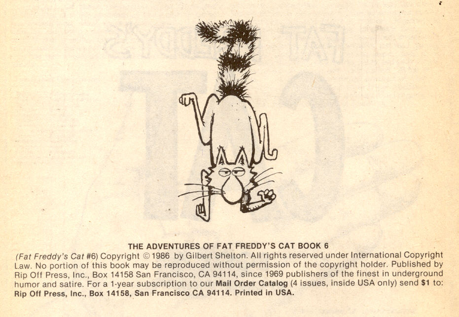 Read online Adventures of Fat Freddy's Cat comic -  Issue #6 - 4