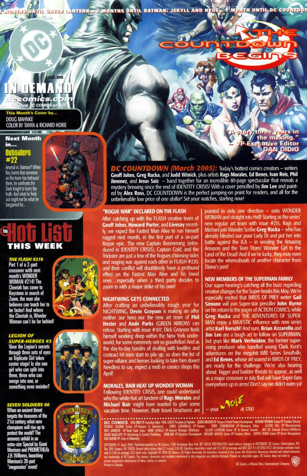 Read online Outsiders (2003) comic -  Issue #21 - 24