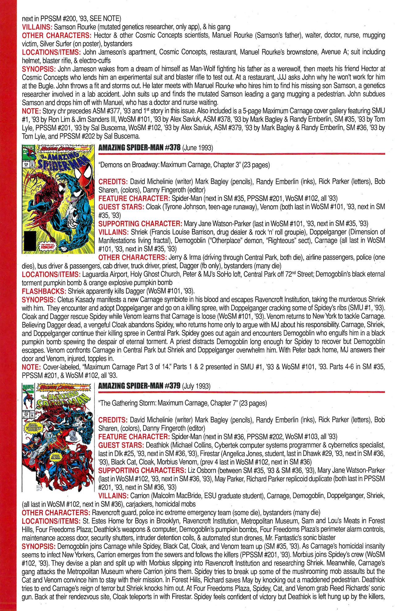 Read online Official Index to the Marvel Universe comic -  Issue #9 - 10