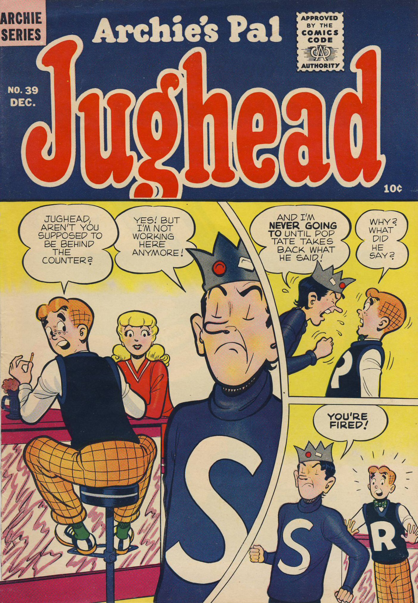 Read online Archie's Pal Jughead comic -  Issue #39 - 1