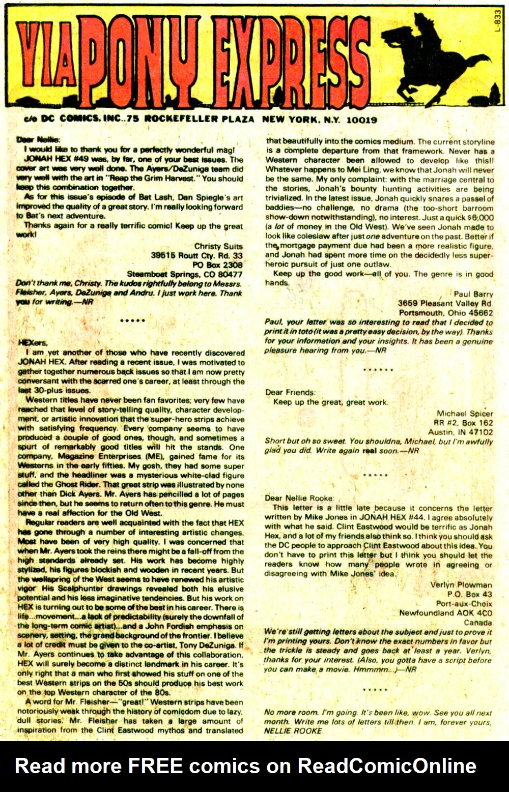 Read online Jonah Hex (1977) comic -  Issue #54 - 20
