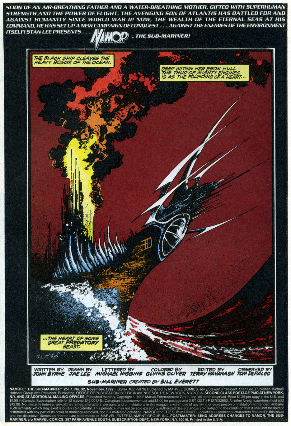 Read online Namor, The Sub-Mariner comic -  Issue #32 - 2