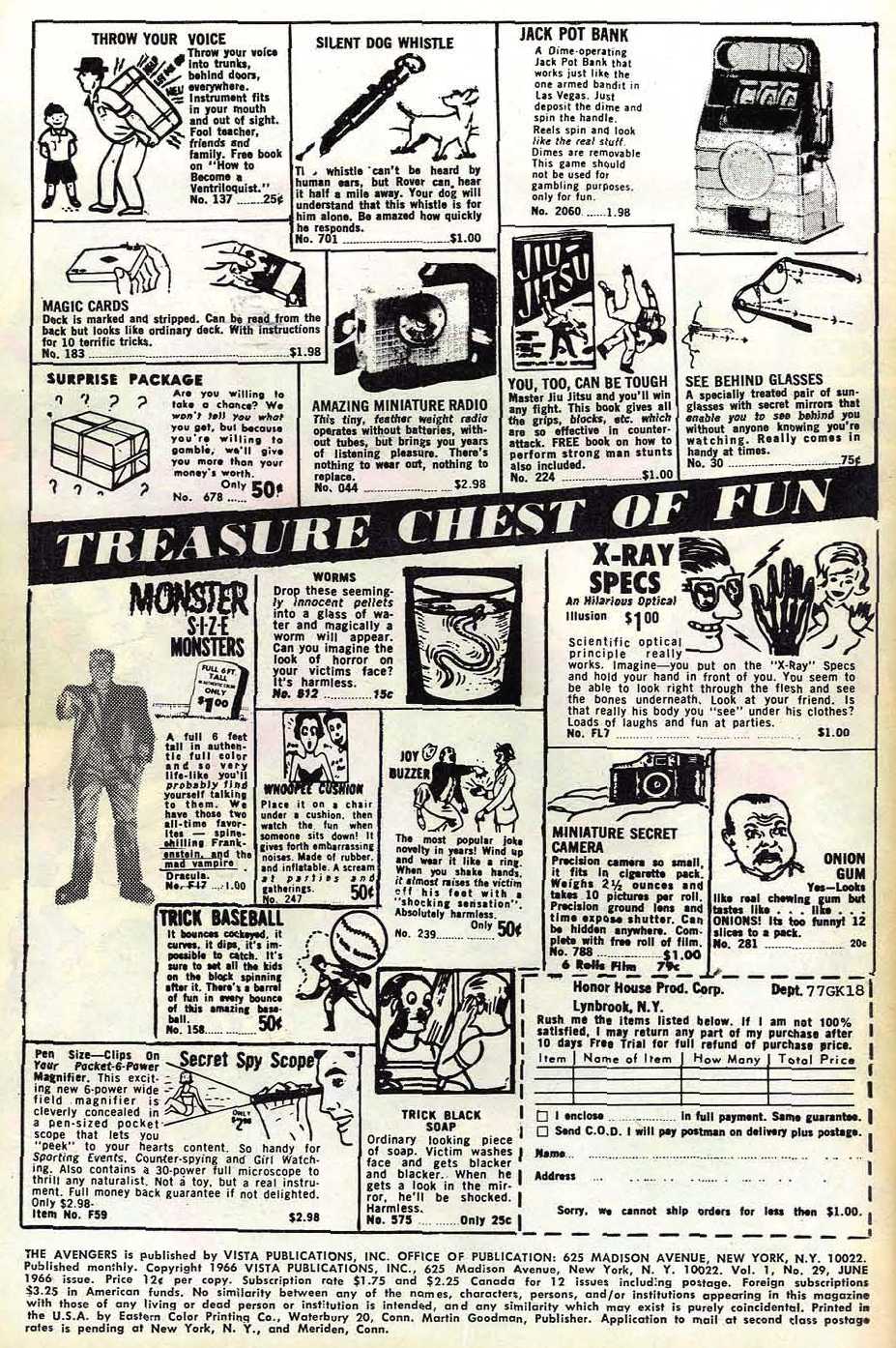 Read online The Avengers (1963) comic -  Issue #29 - 2