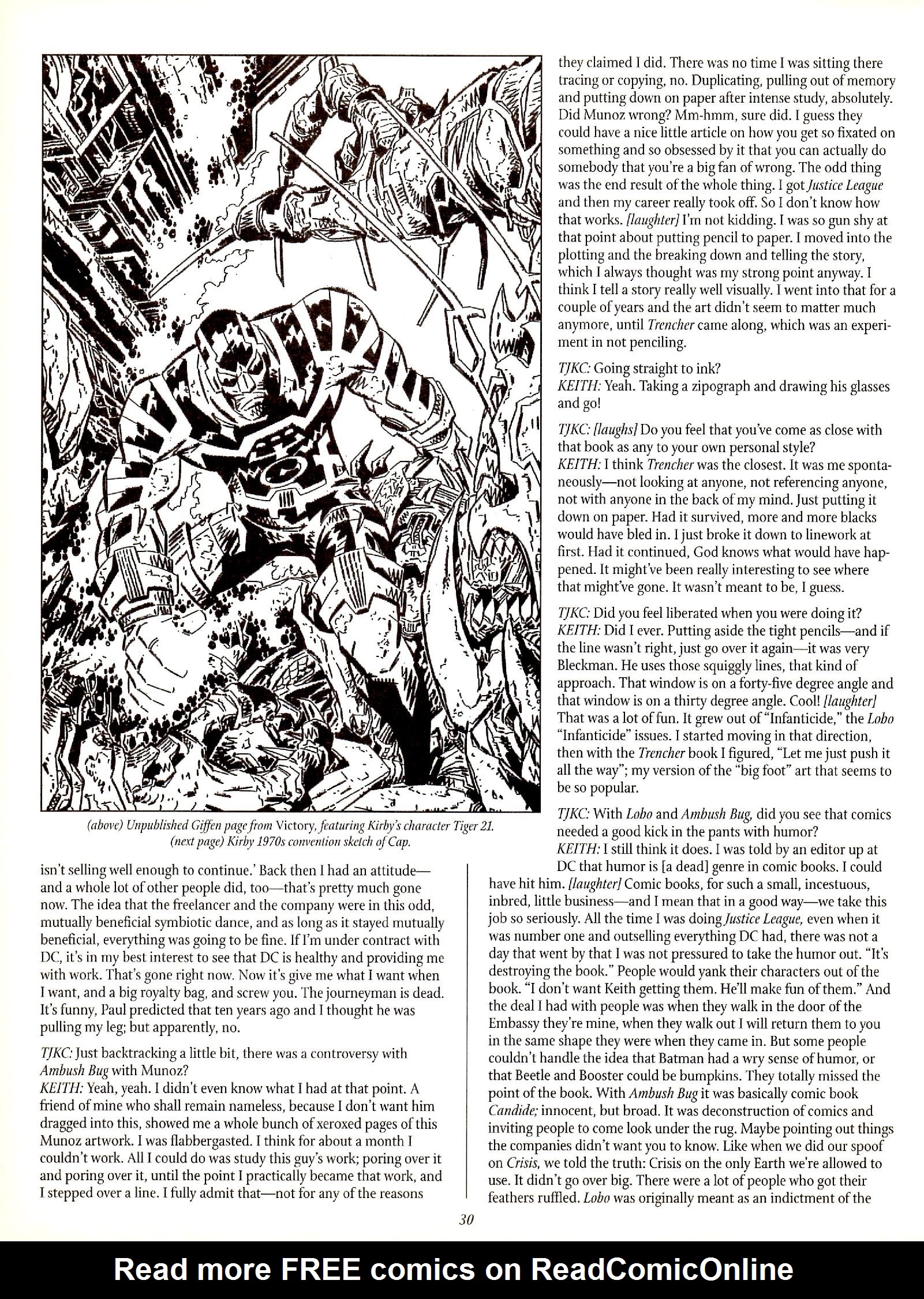 Read online The Jack Kirby Collector comic -  Issue #29 - 30