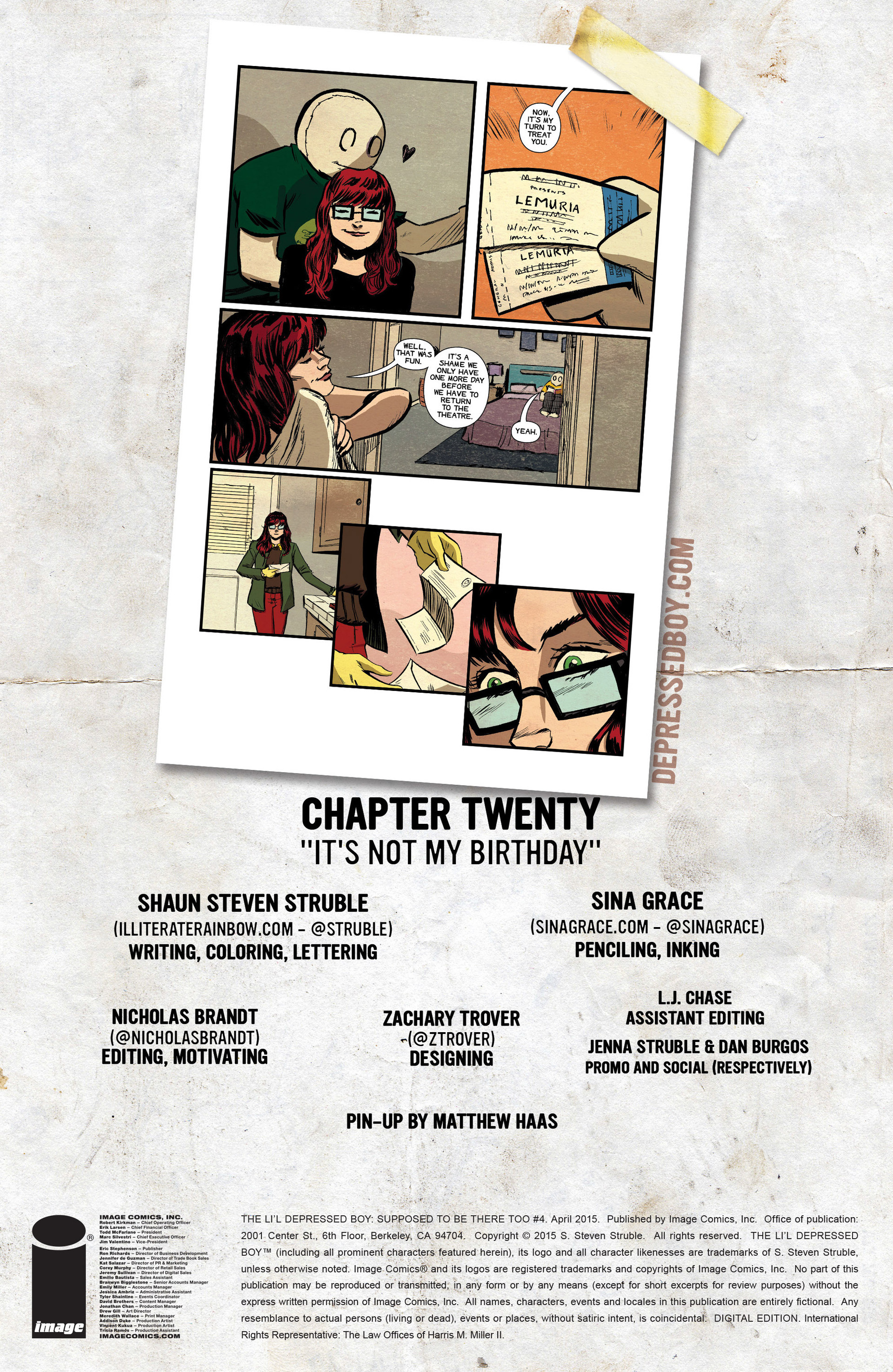 Read online The Li'l Depressed Boy: Supposed to Be There Too comic -  Issue #4 - 2