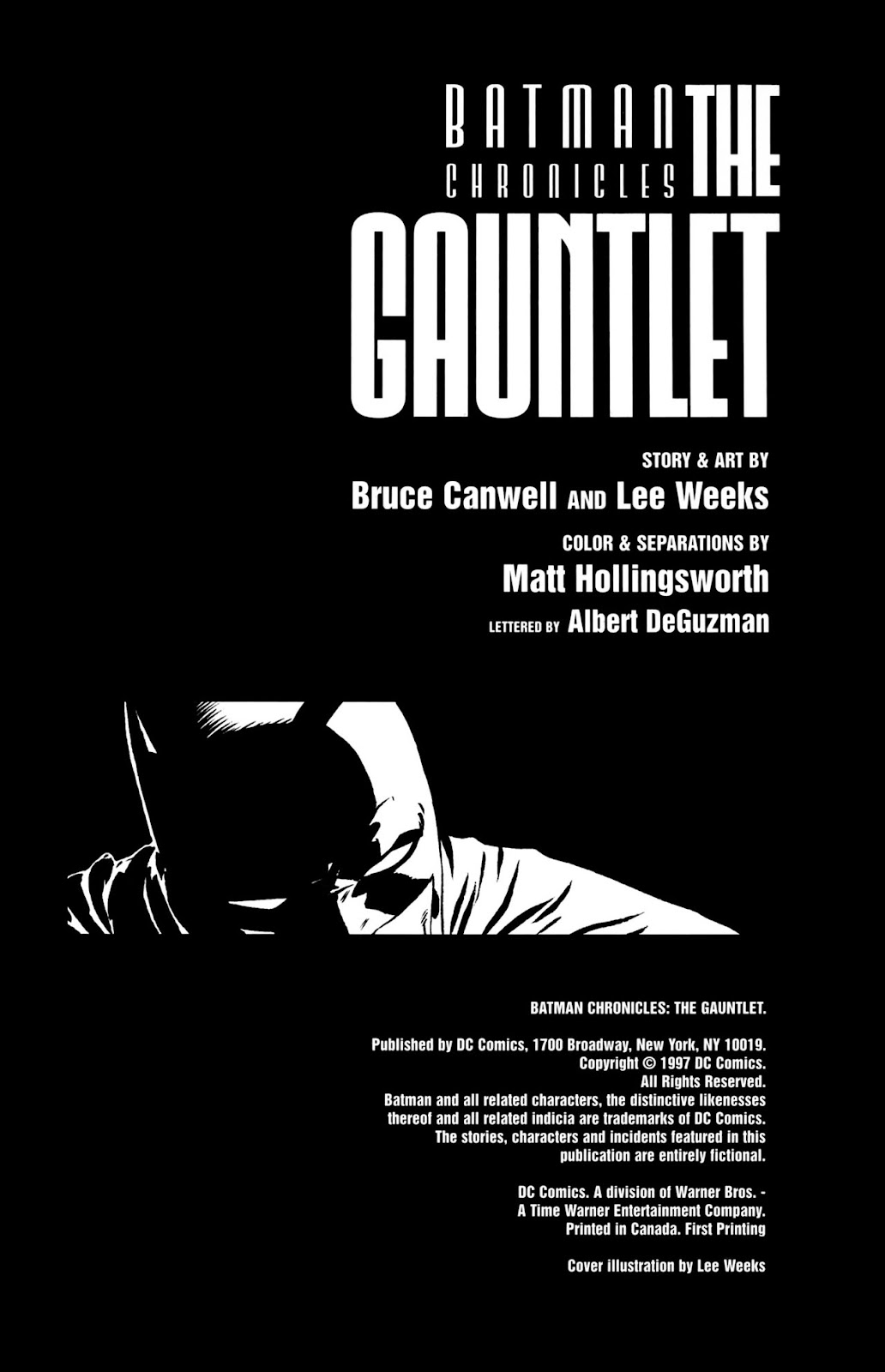 Batman Chronicles: The Gauntlet issue Full - Page 2