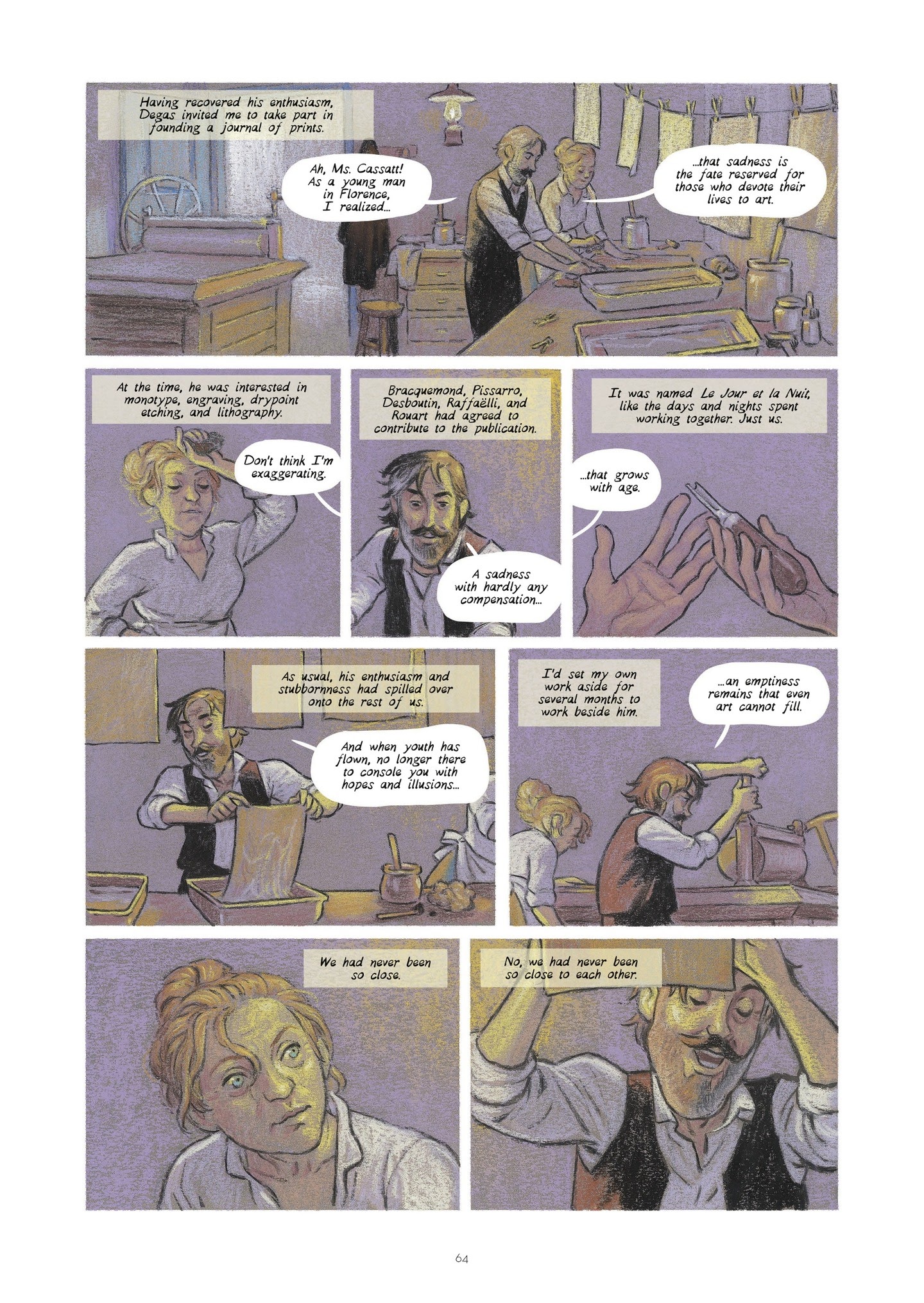 Read online Degas and Cassatt: The Dance of Solitude comic -  Issue # TPB - 63