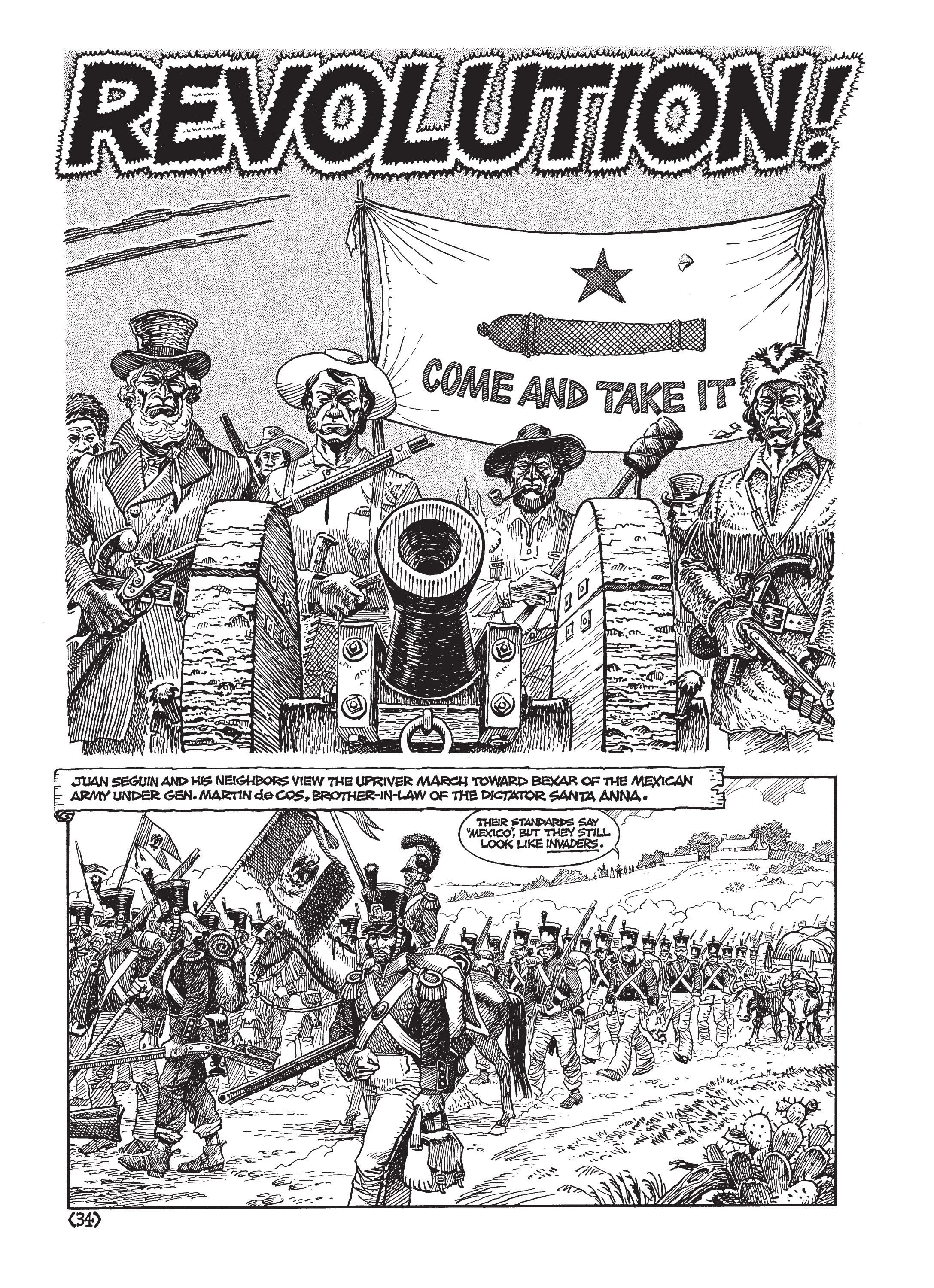 Read online Jack Jackson's American History: Los Tejanos and Lost Cause comic -  Issue # TPB (Part 1) - 38