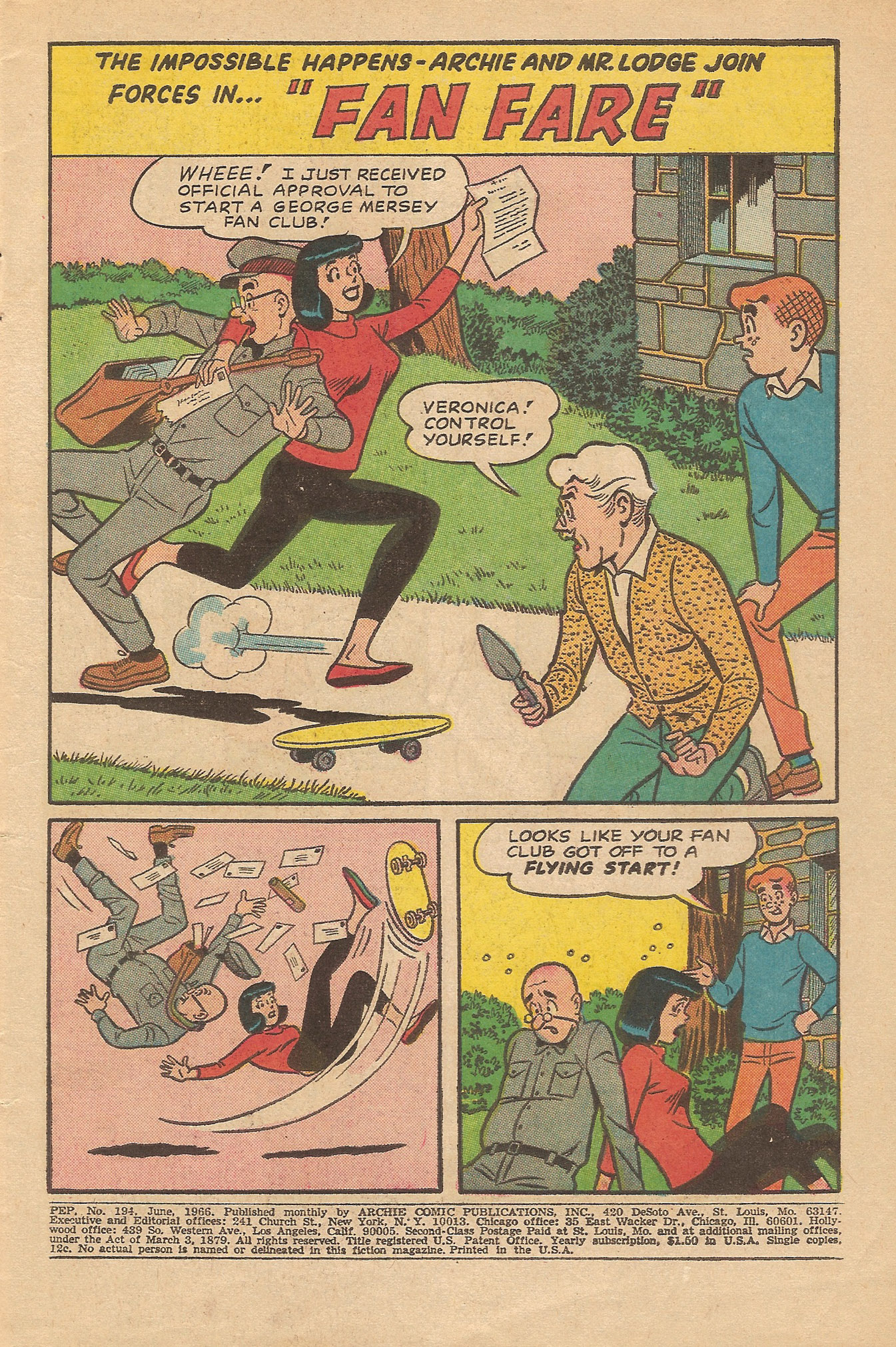 Read online Pep Comics comic -  Issue #194 - 3