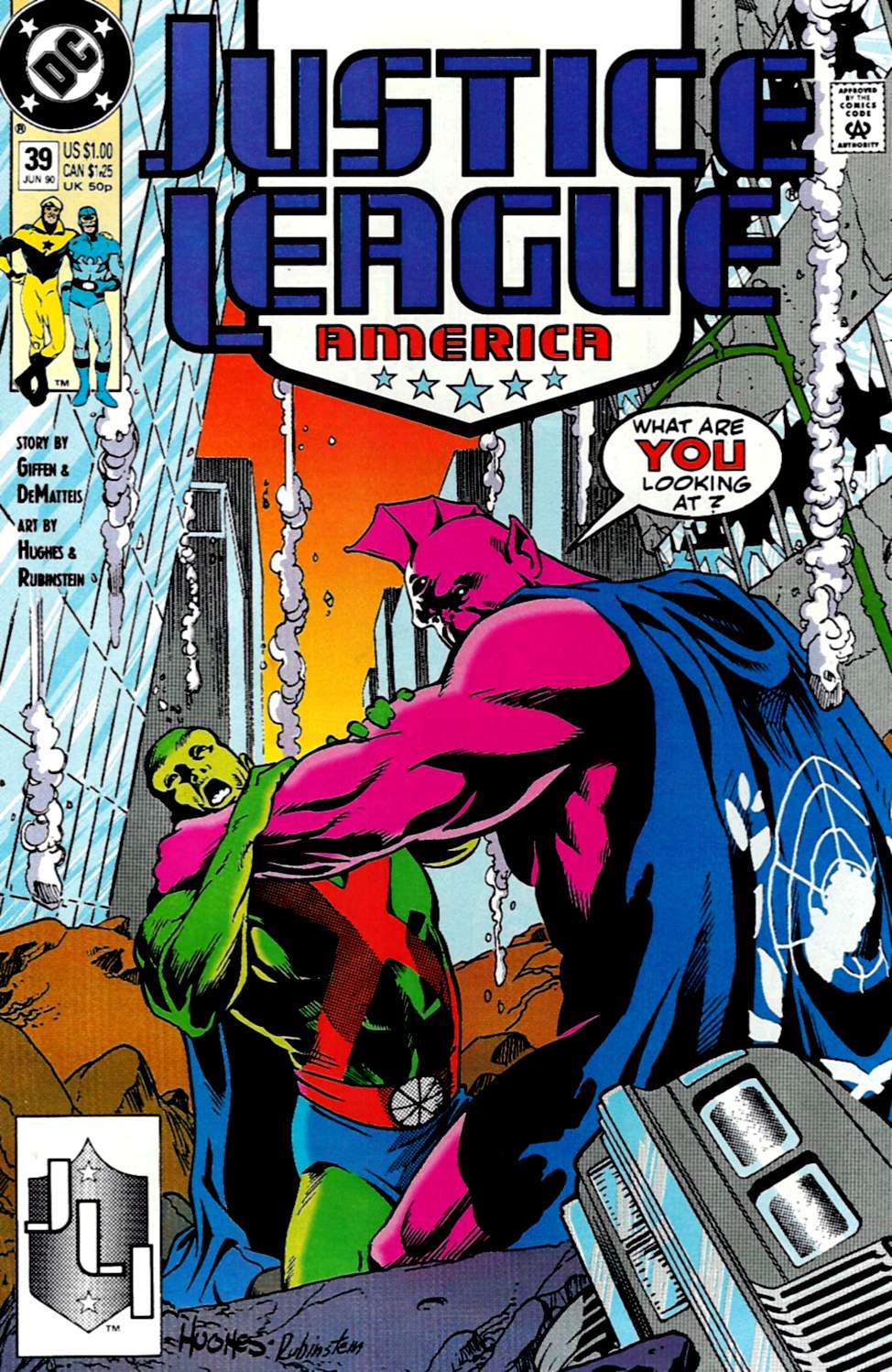 Read online Justice League America comic -  Issue #39 - 1
