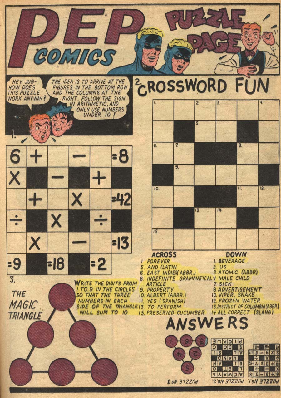Read online Pep Comics comic -  Issue #61 - 32