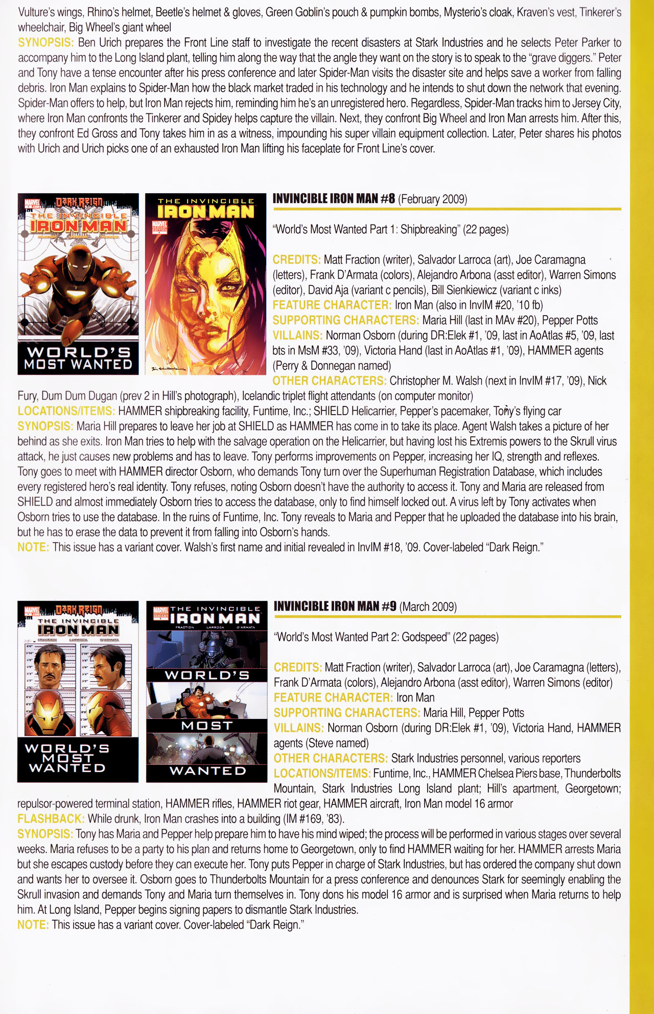 Read online Official Index to the Marvel Universe comic -  Issue #13 - 33