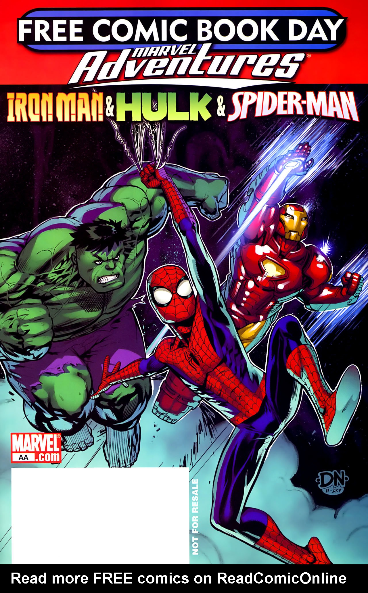 Read online Marvel Adventures: Iron Man, Hulk, and Spider-Man comic -  Issue # Full - 1