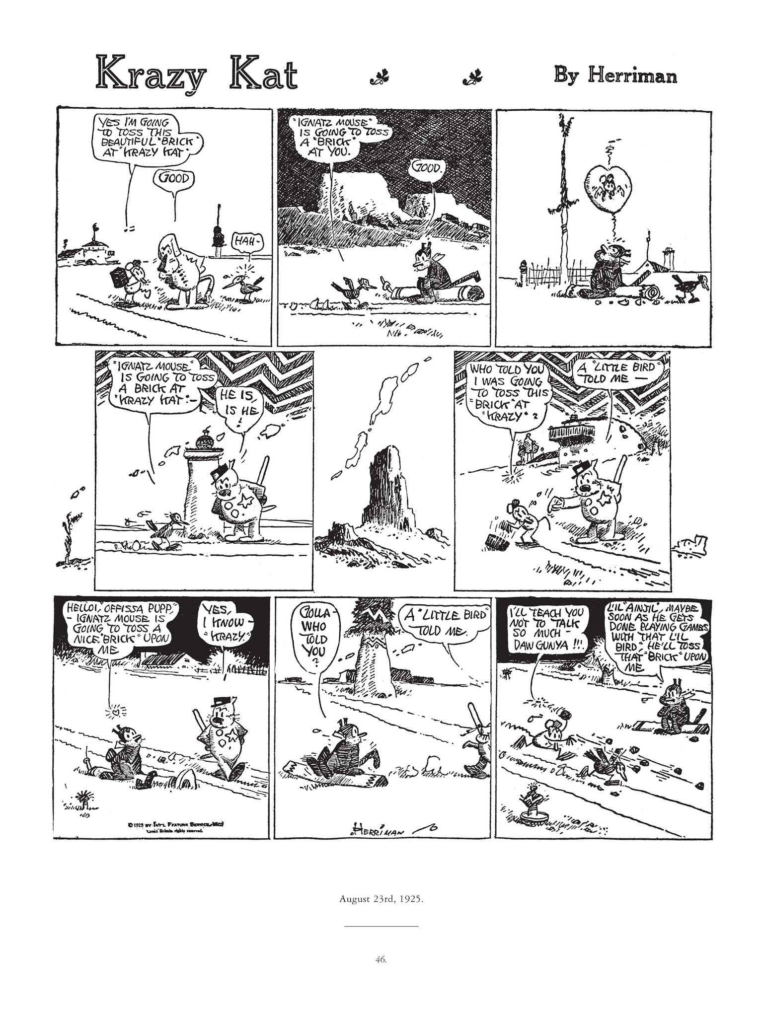 Read online Krazy & Ignatz comic -  Issue # TPB 4 - 47