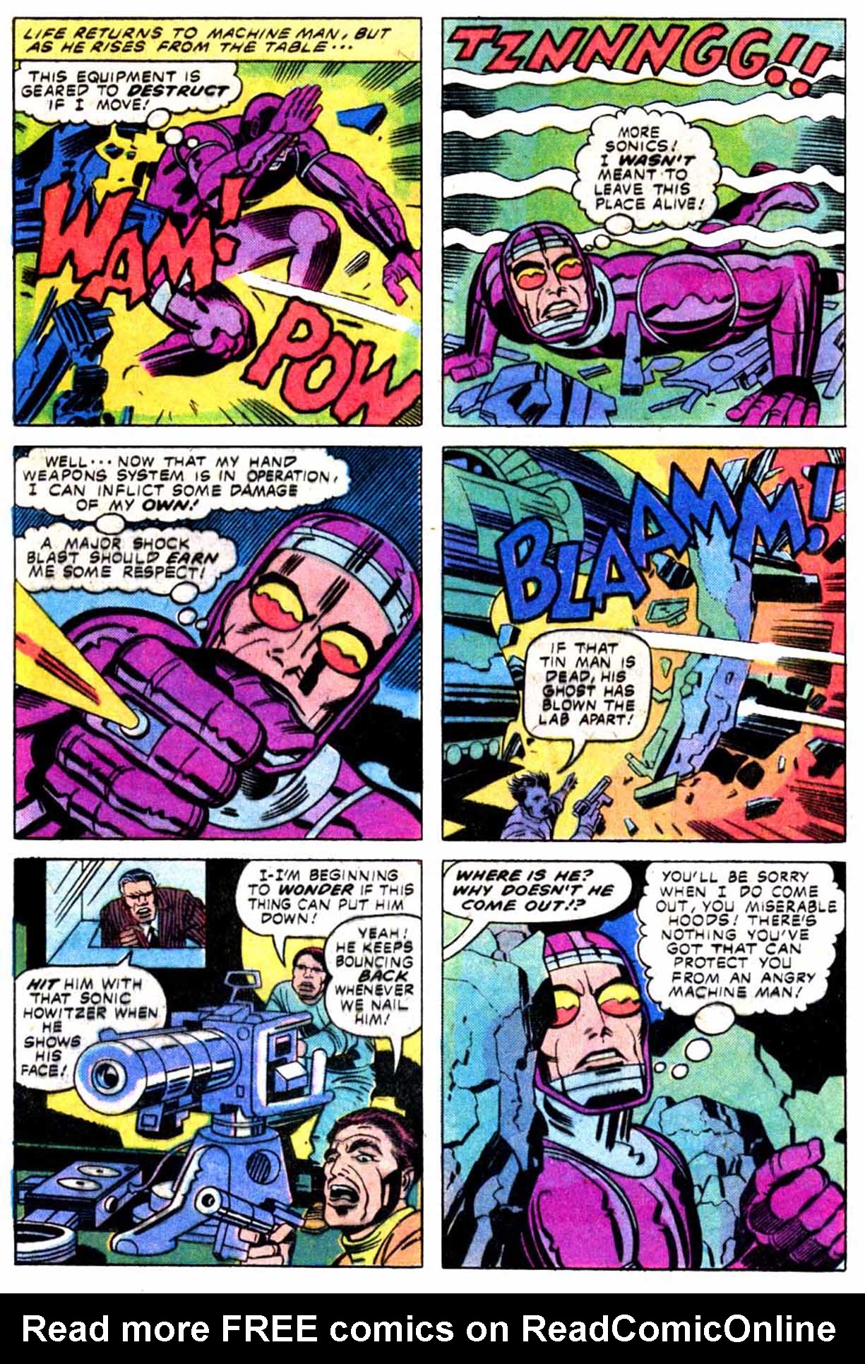 Read online Machine Man (1978) comic -  Issue #8 - 13