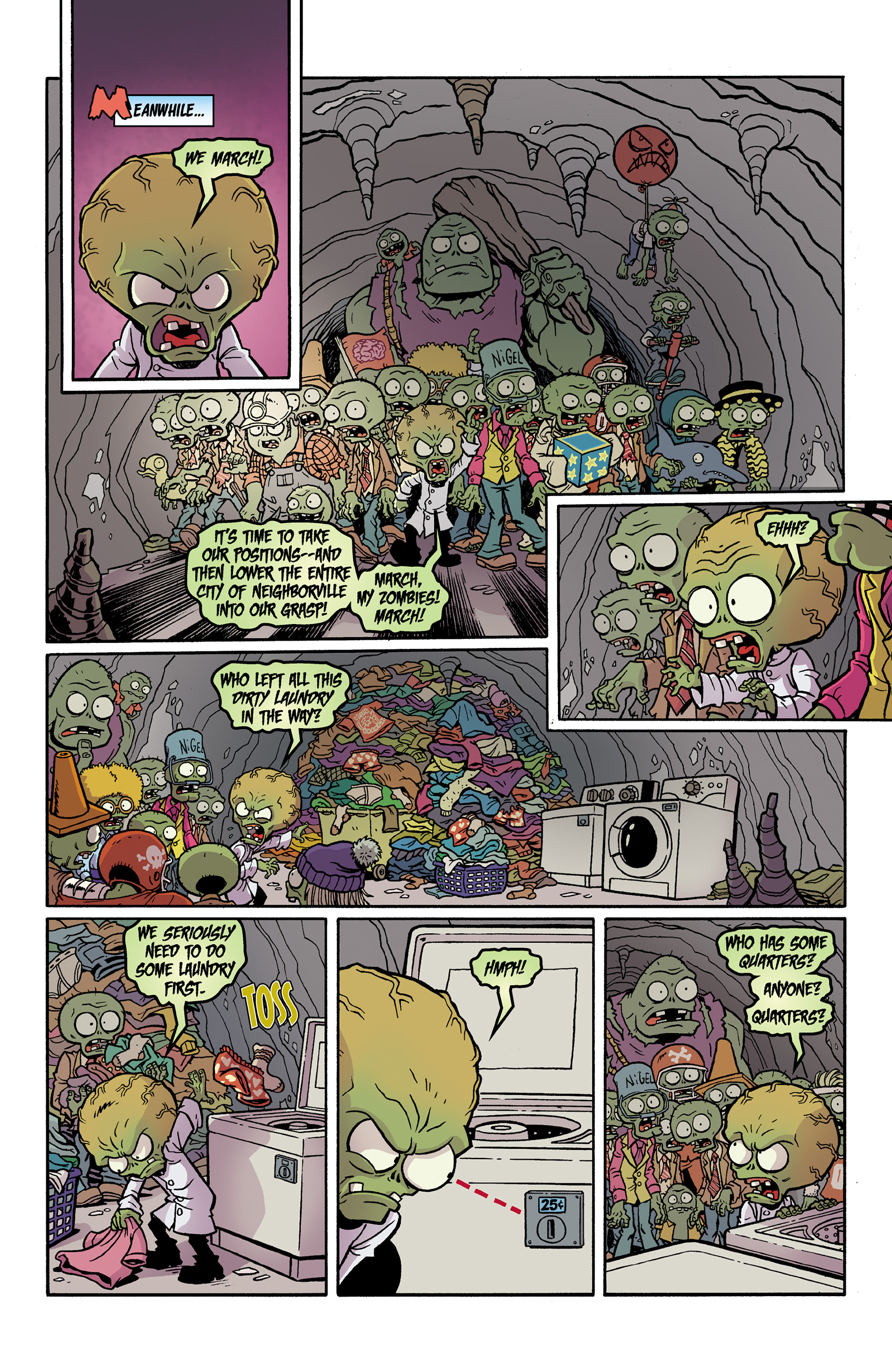 Read online Plants vs. Zombies: Boom Boom Mushroom comic -  Issue #11 - 13