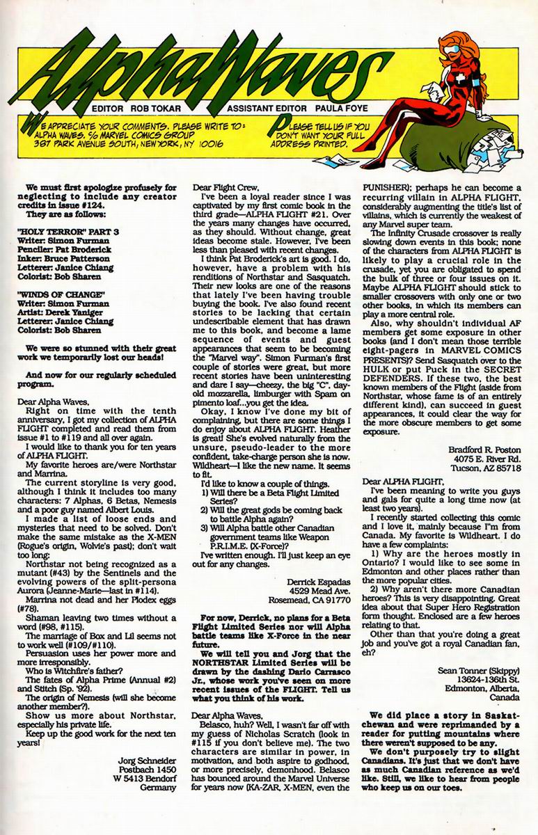 Read online Alpha Flight (1983) comic -  Issue #126 - 23