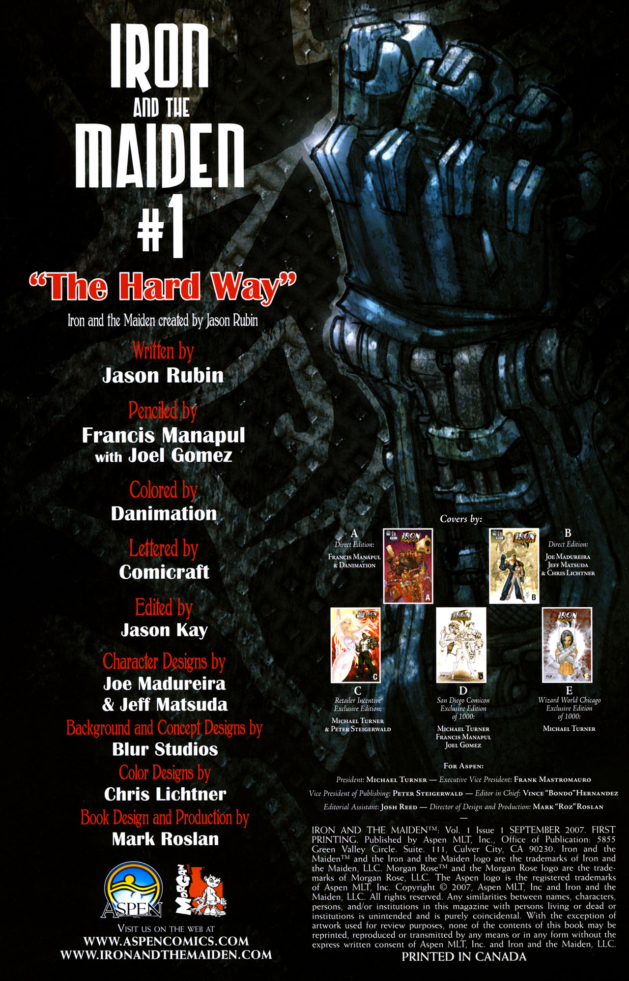 Read online Iron and the Maiden comic -  Issue #1 - 2