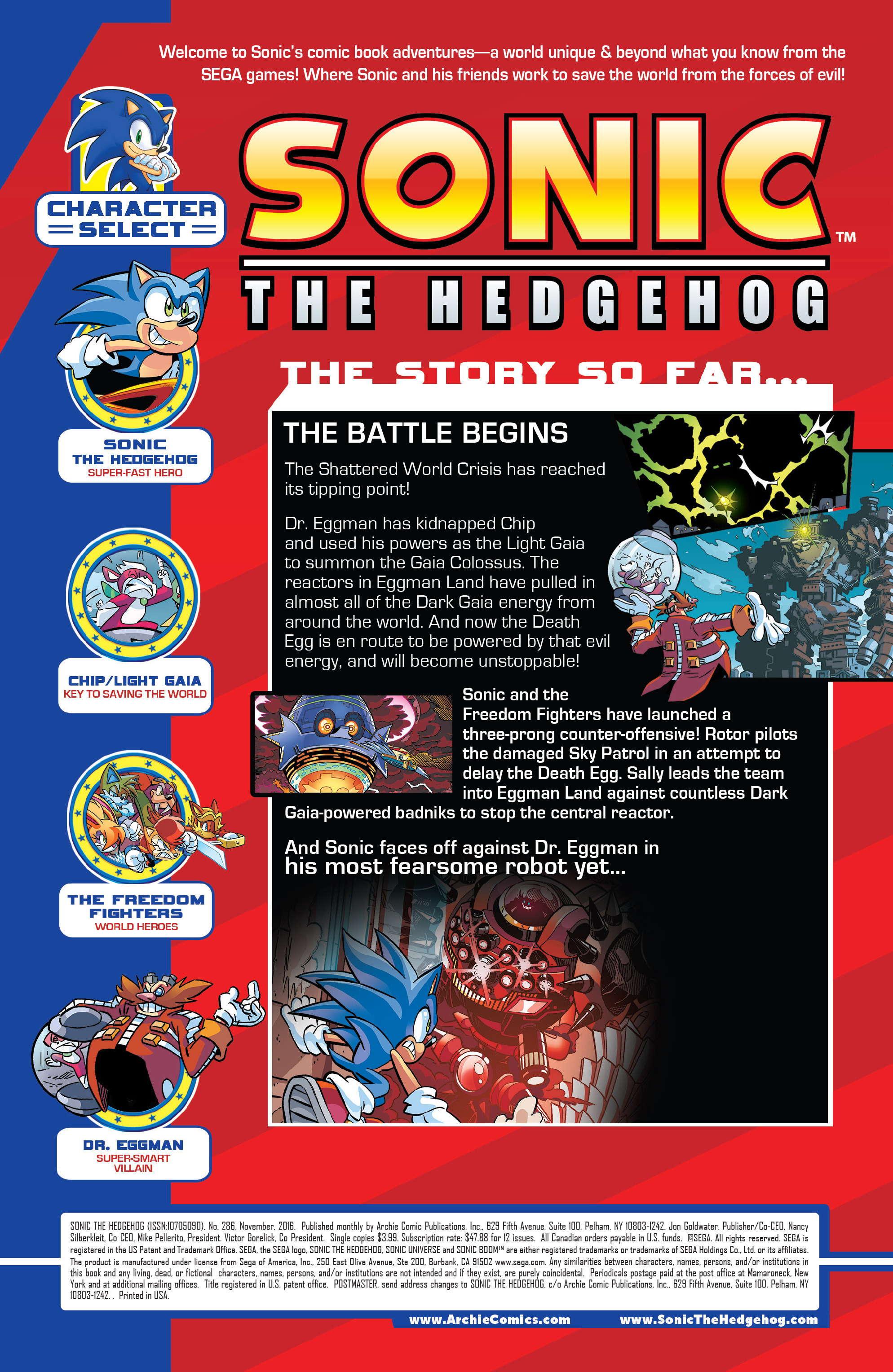 Read online Sonic The Hedgehog comic -  Issue #286 - 2