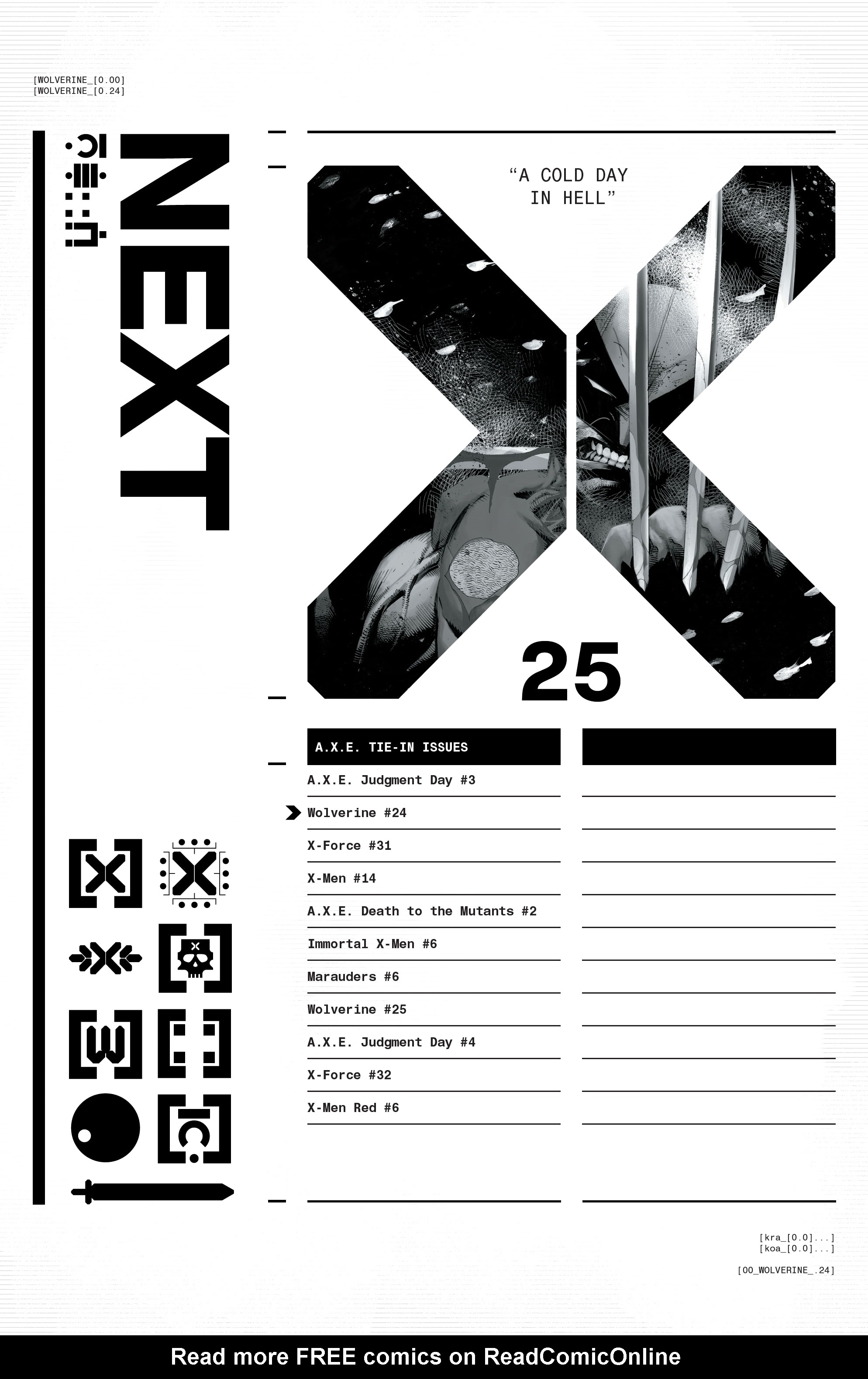 Read online Wolverine (2020) comic -  Issue #24 - 25