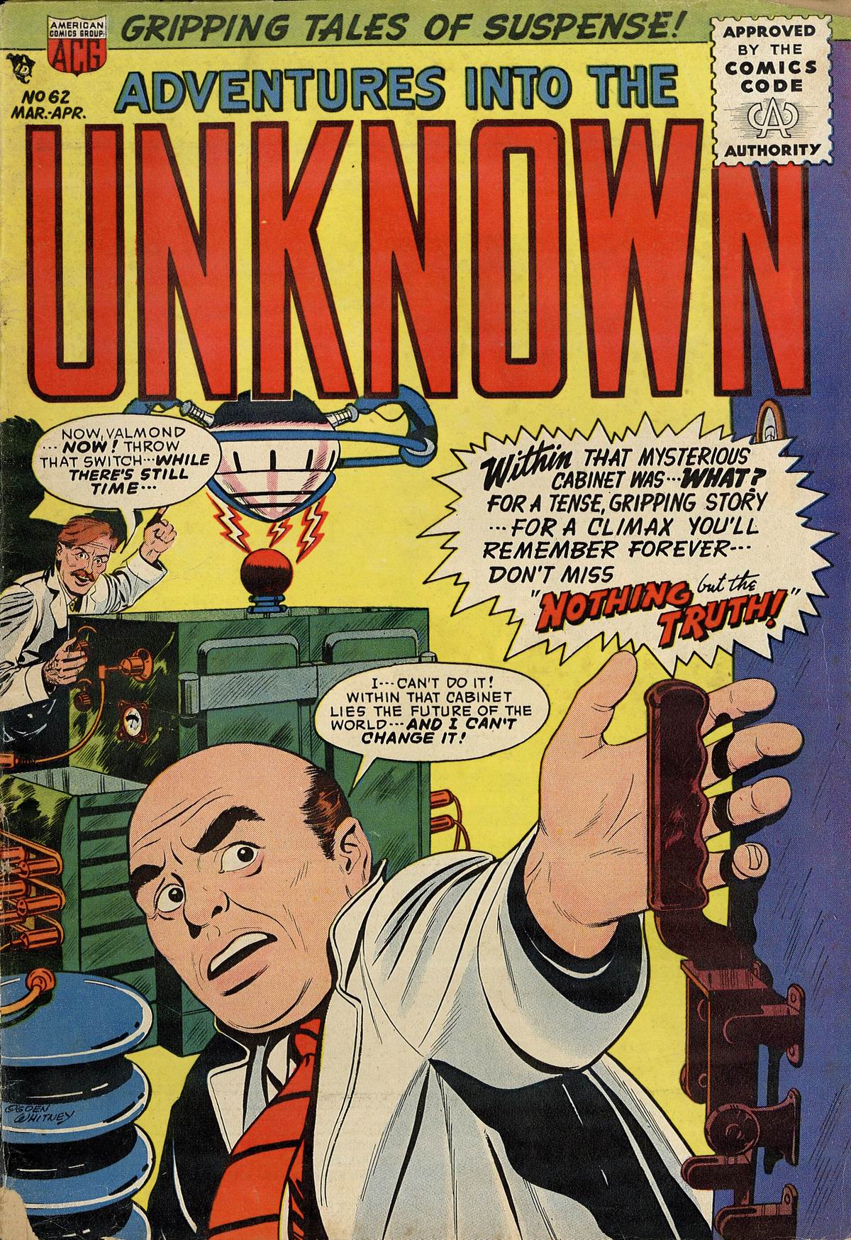 Read online Adventures Into The Unknown comic -  Issue #62 - 1