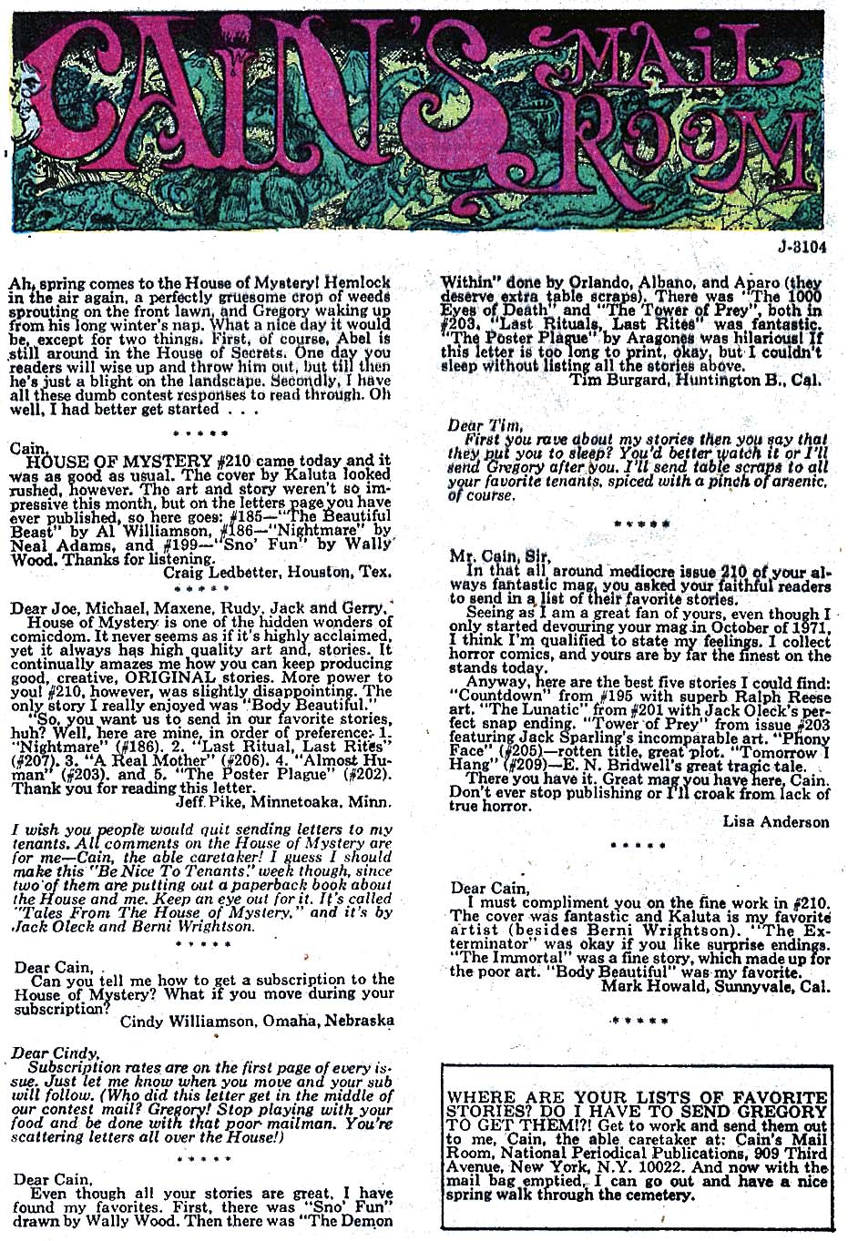 Read online House of Mystery (1951) comic -  Issue #215 - 23