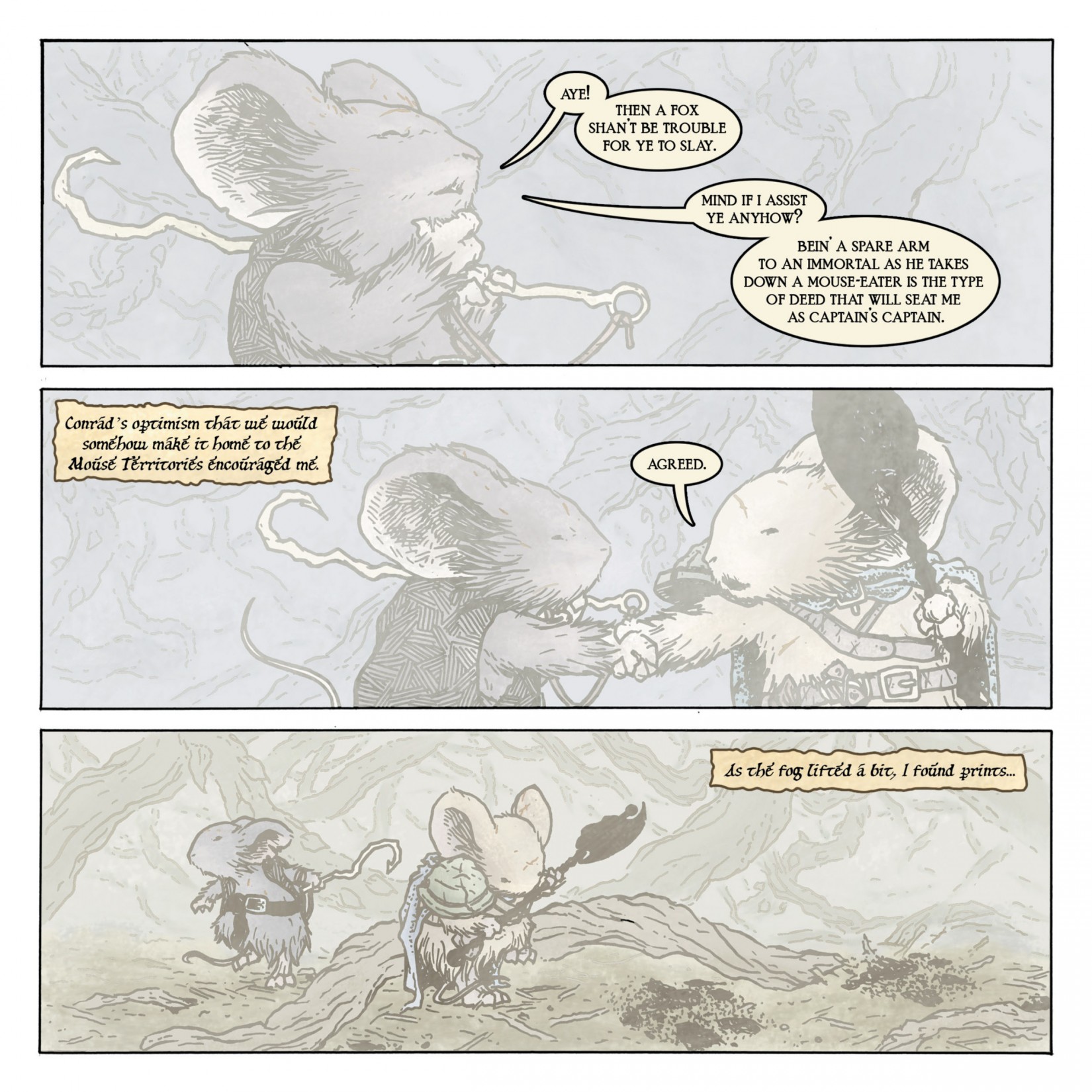 Read online Mouse Guard: The Black Axe comic -  Issue #4 - 12