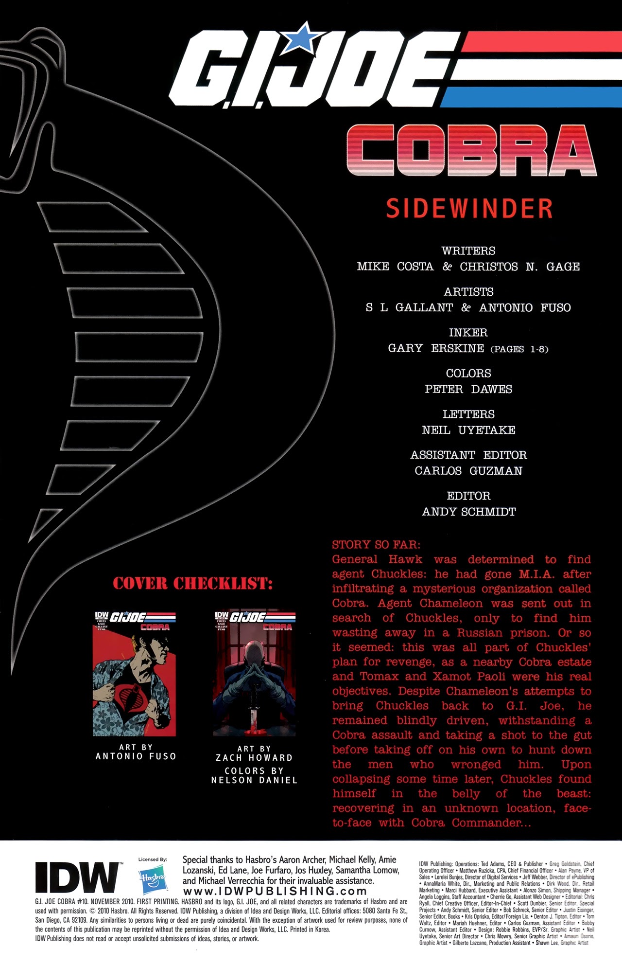 Read online G.I. Joe Cobra (2010) comic -  Issue #10 - 2