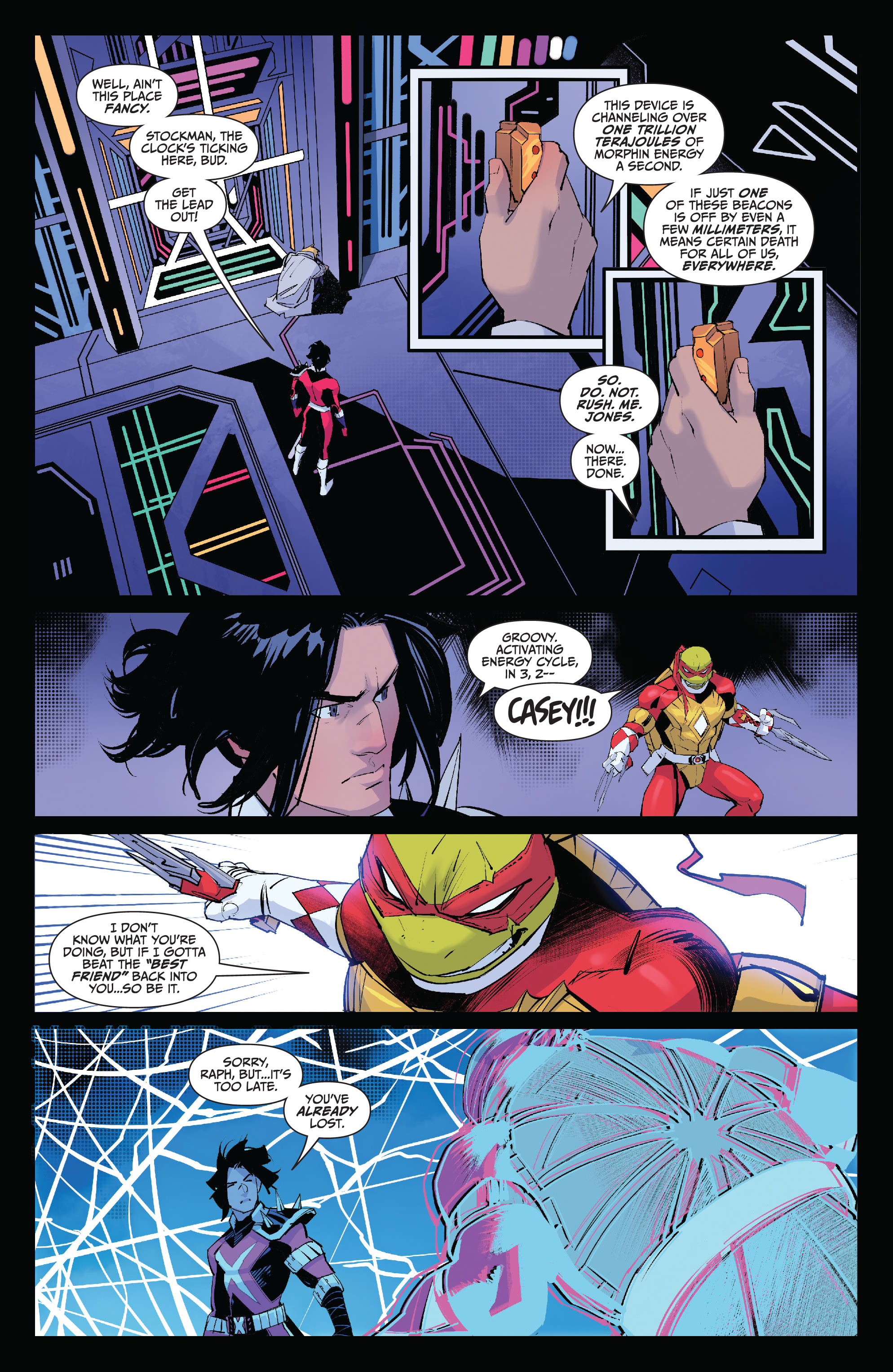 Read online Mighty Morphin Power Rangers/ Teenage Mutant Ninja Turtles II comic -  Issue #3 - 5