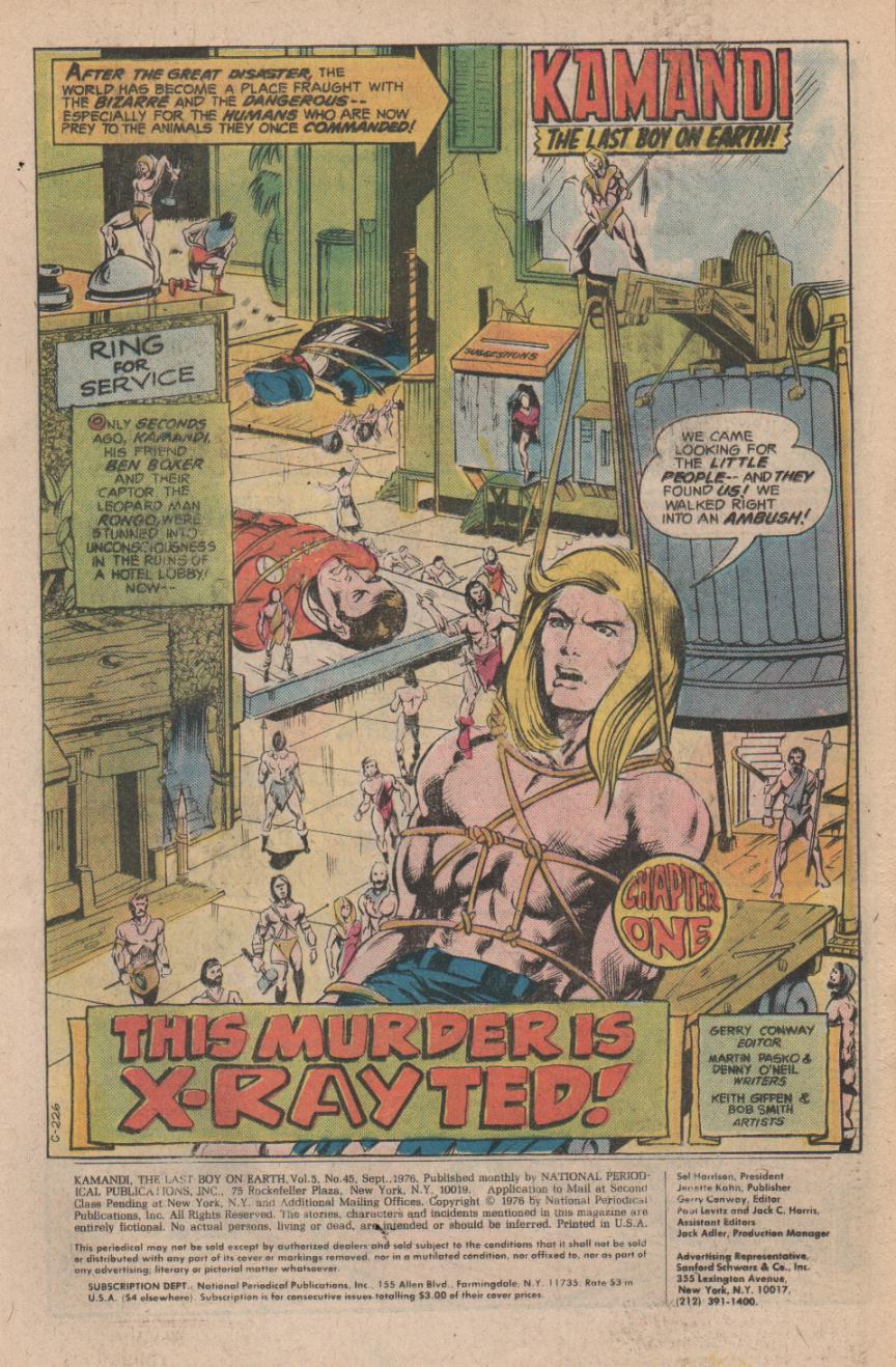 Read online Kamandi, The Last Boy On Earth comic -  Issue #45 - 3