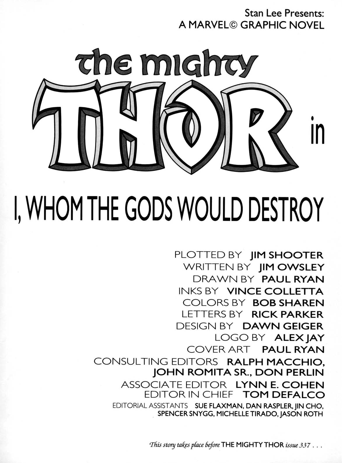 Read online Marvel Graphic Novel comic -  Issue #32 - Thor - Whom the Gods Would Destroy - 2