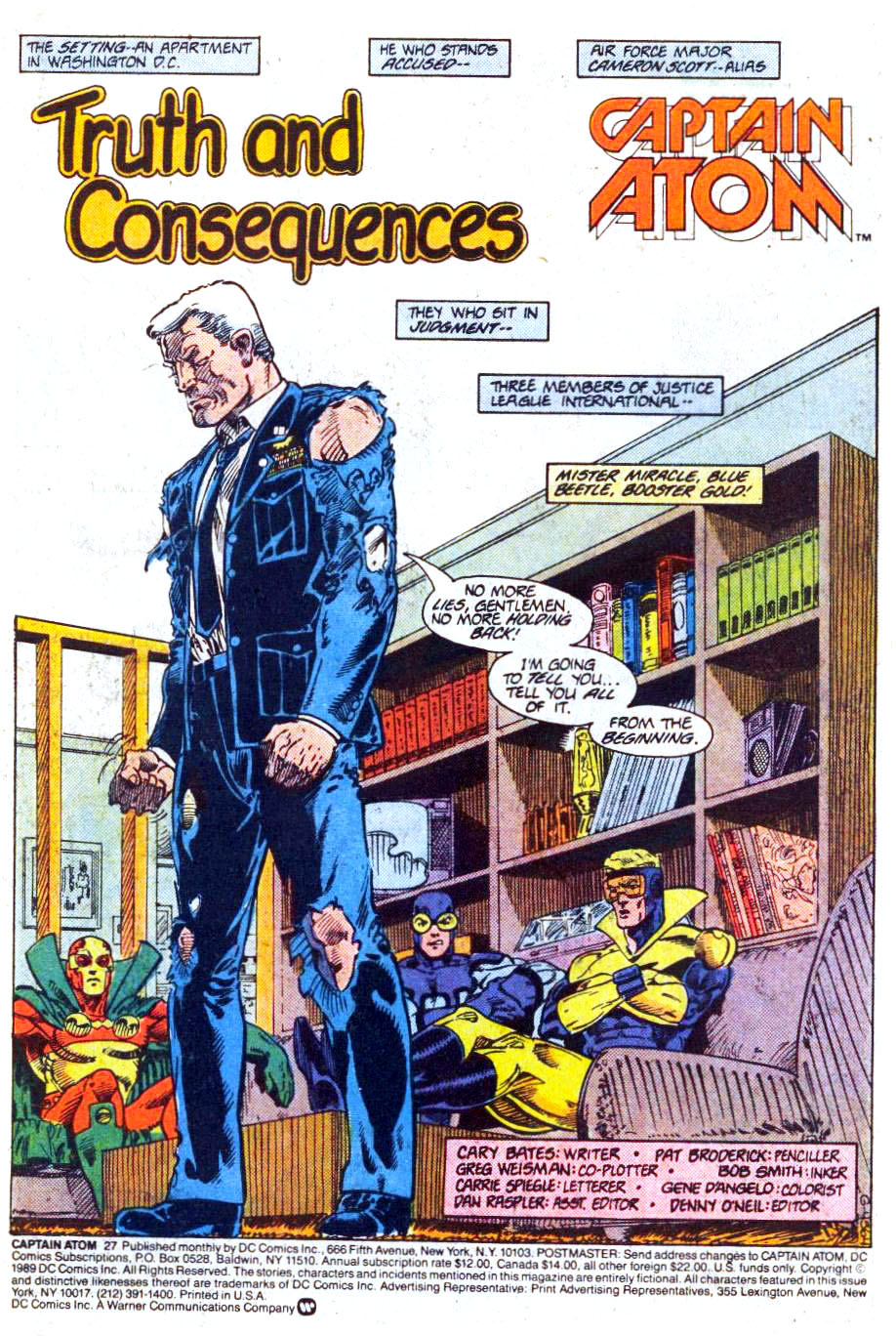 Read online Captain Atom (1987) comic -  Issue #27 - 2
