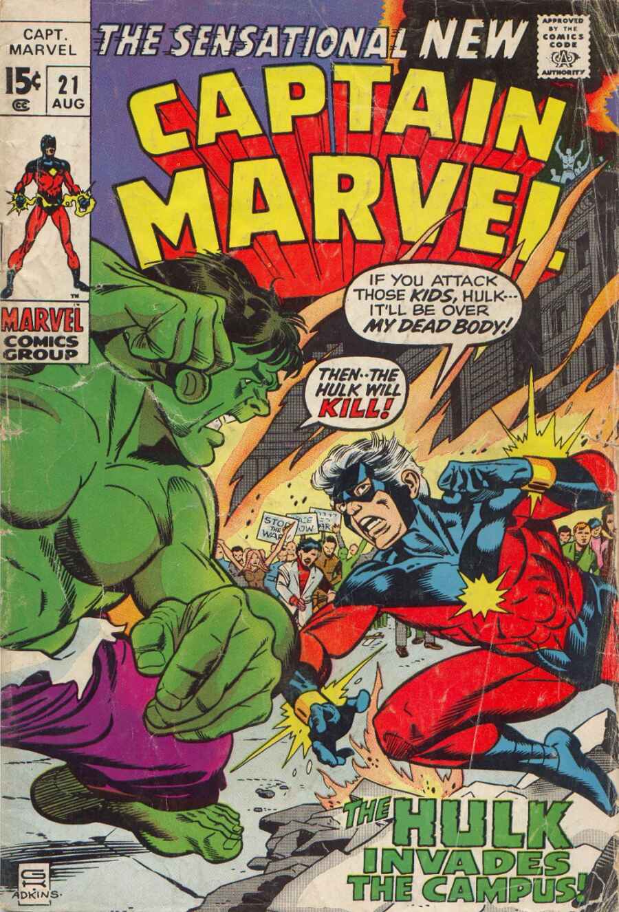Read online Captain Marvel (1968) comic -  Issue #21 - 1
