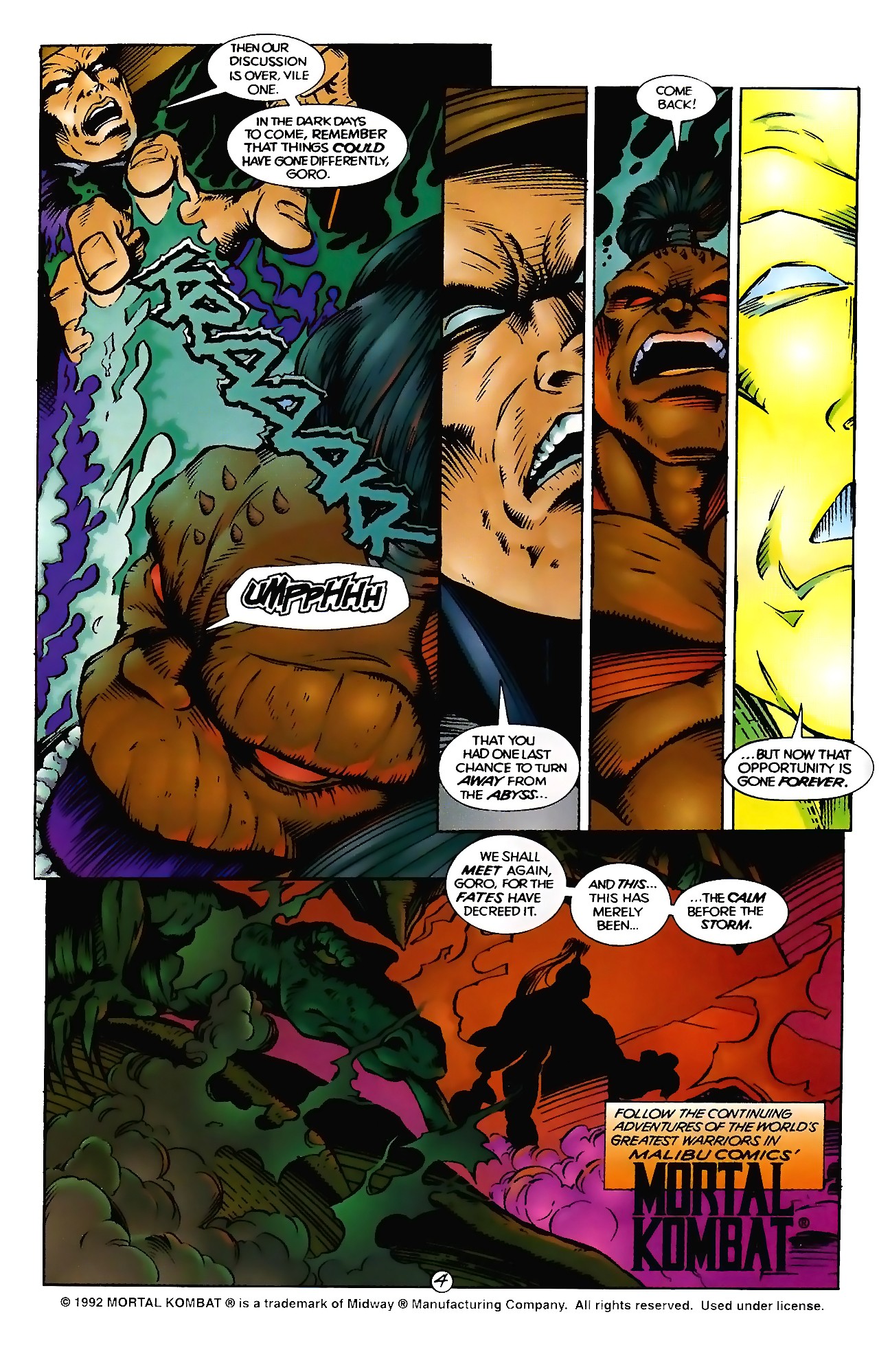 Read online Mortal Kombat (1994) comic -  Issue #0 - 5