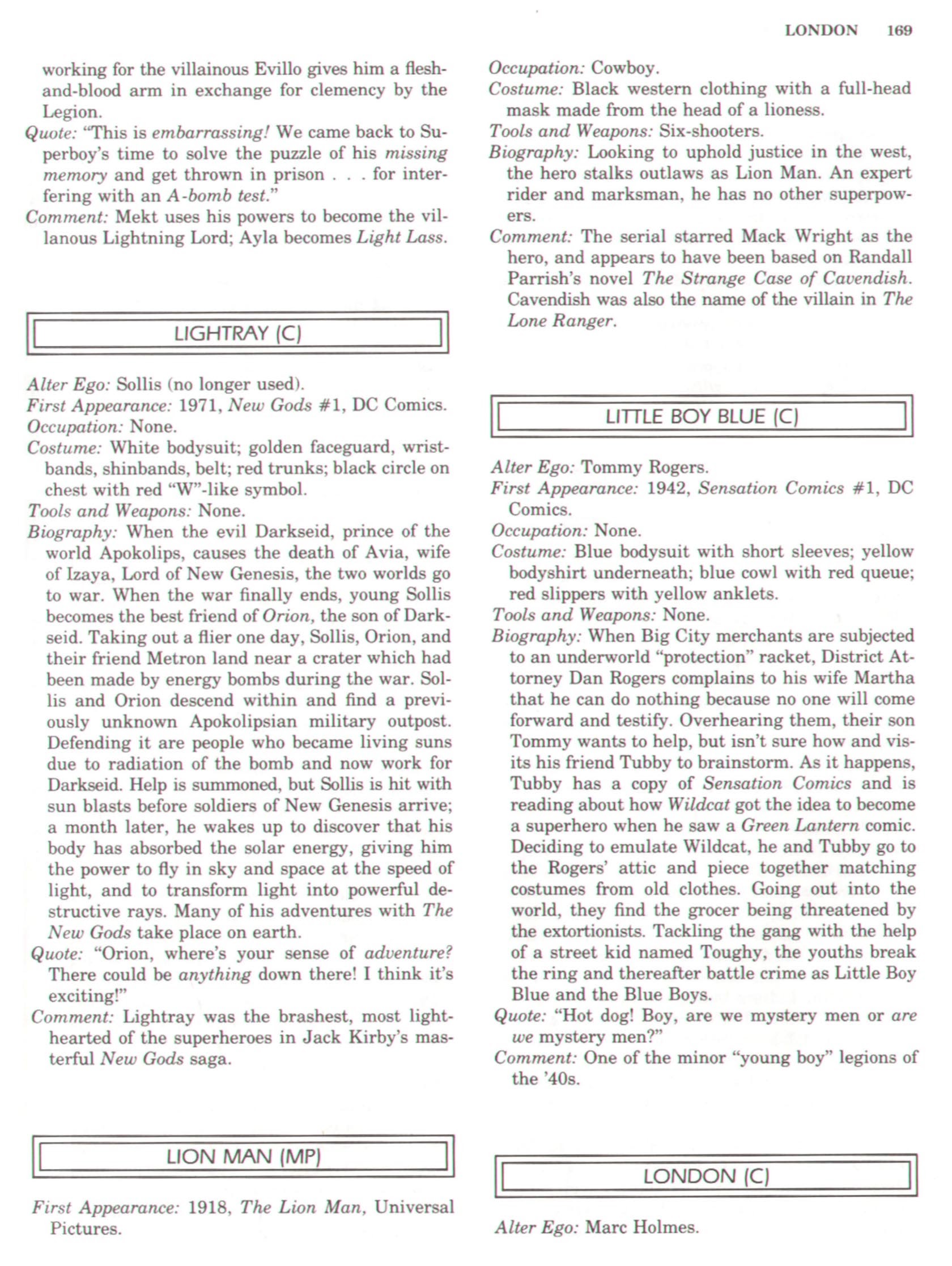 Read online The Encyclopedia of Superheroes comic -  Issue # TPB (Part 2) - 96