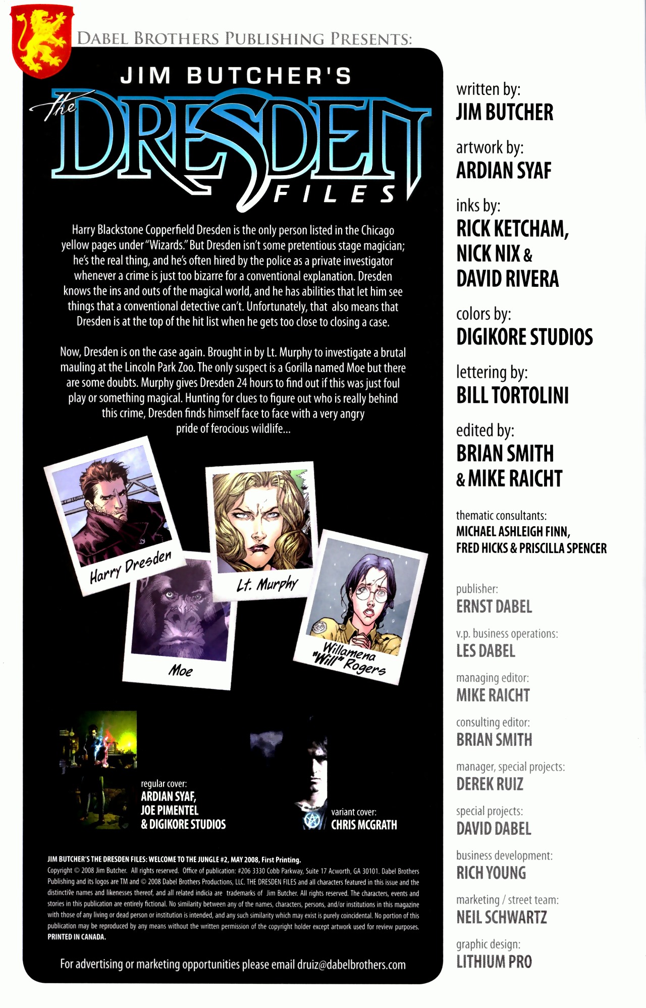 Read online Jim Butcher's The Dresden Files: Welcome to the Jungle comic -  Issue #2 - 2
