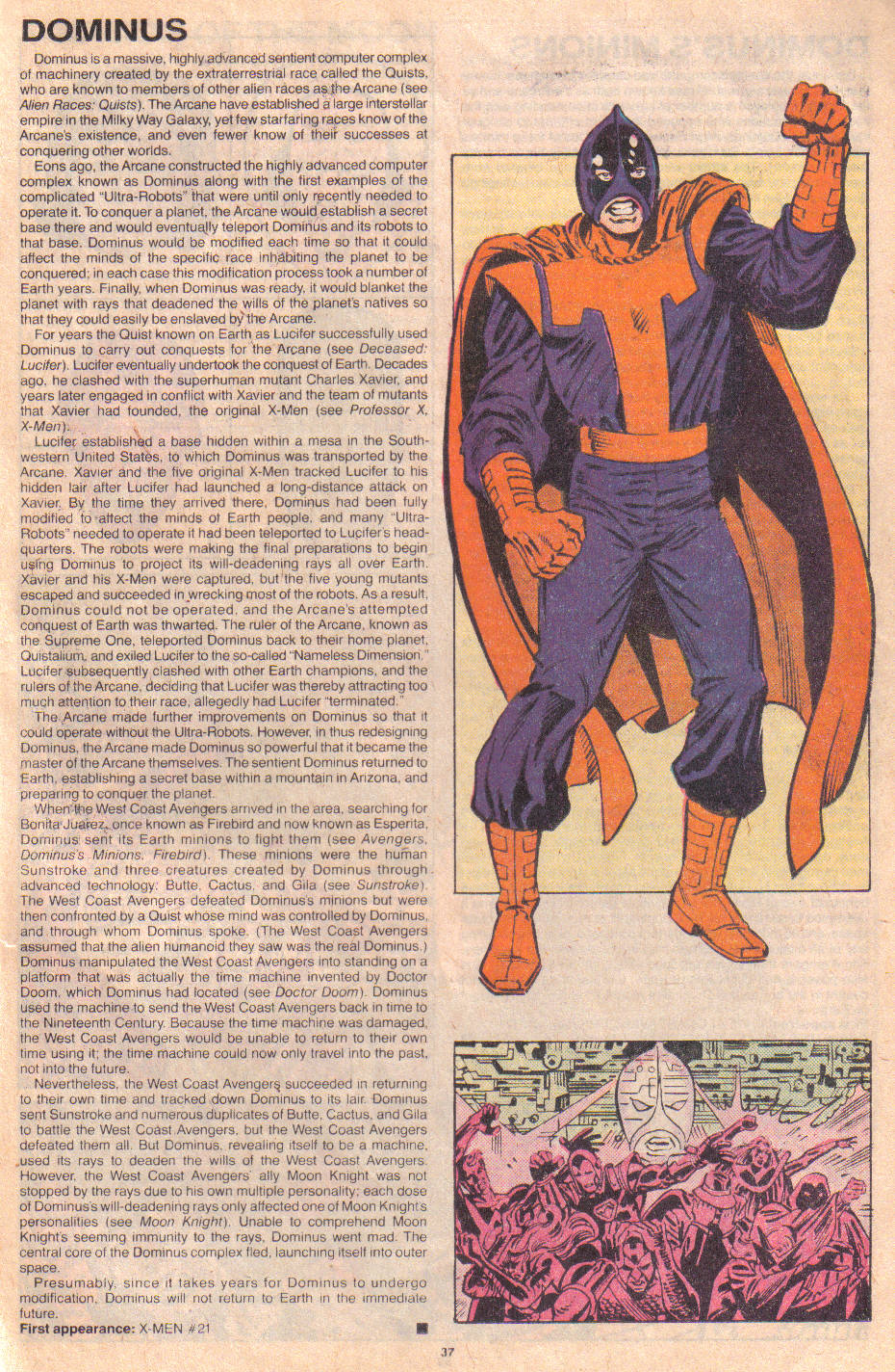 Read online The Official Handbook of the Marvel Universe: Update '89 comic -  Issue #2 - 39